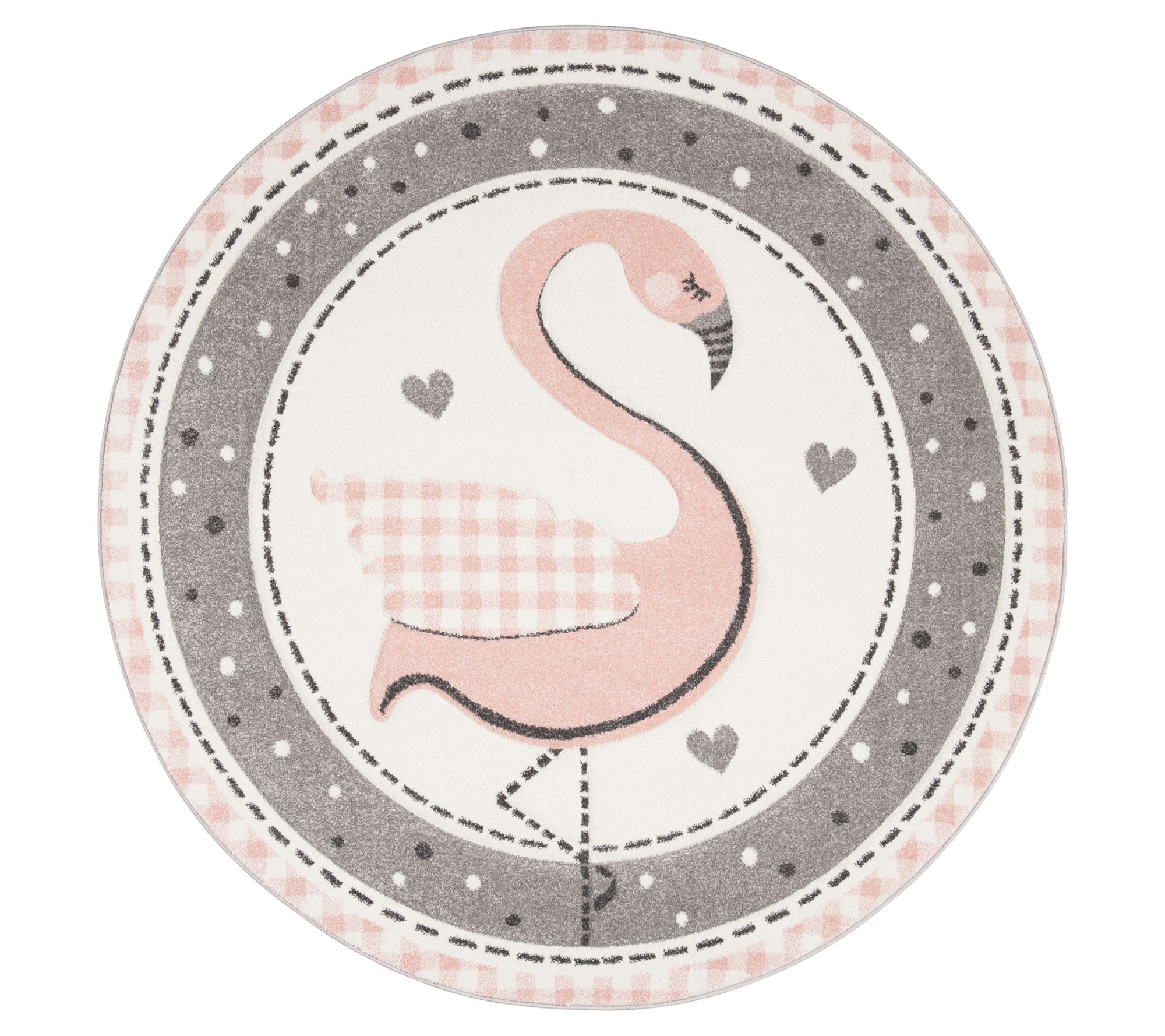 Carousel Kids 154 Collection 4' X 4' Round Rug