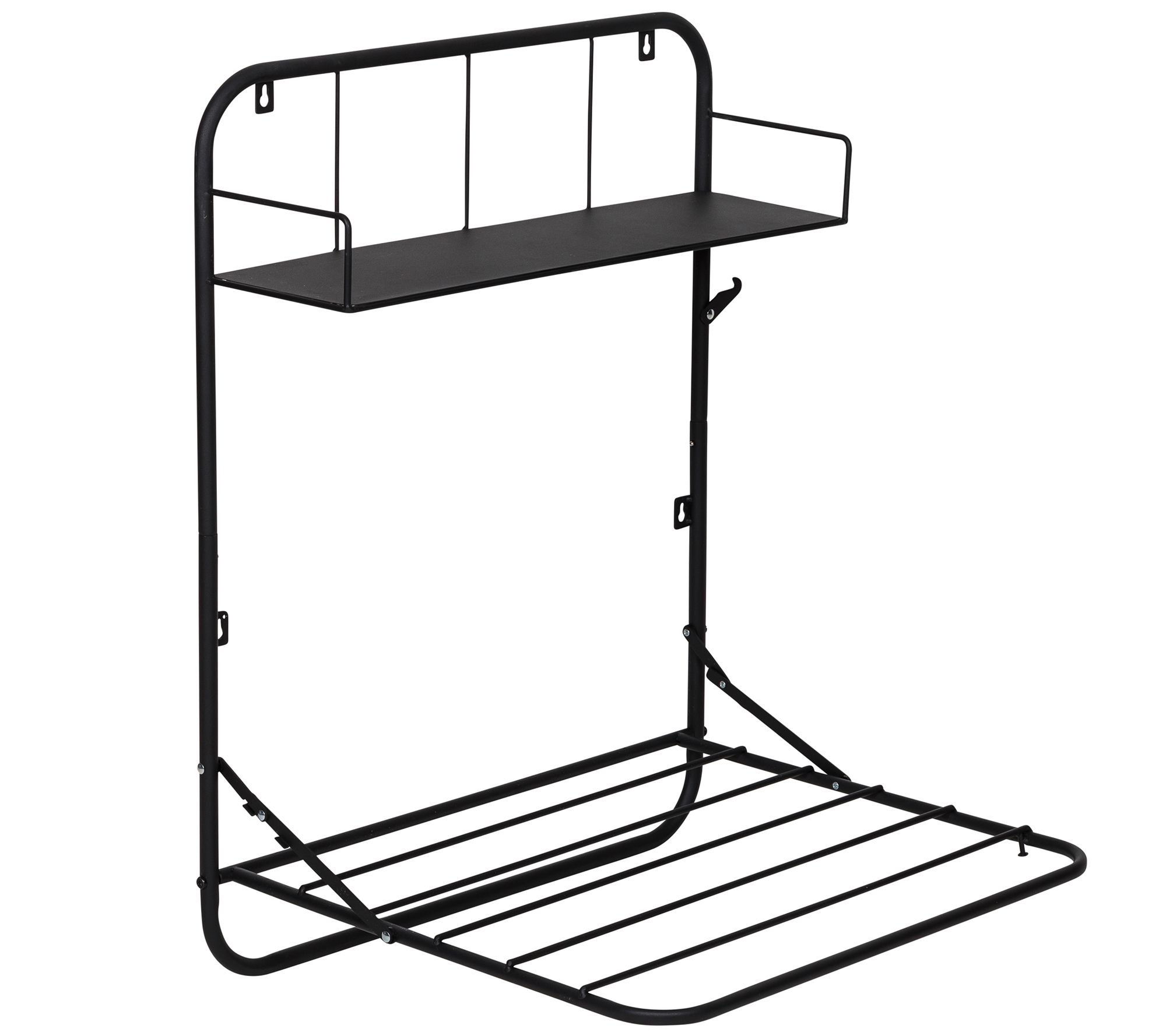 Honey-Can-Do Rolling Folding Wing Drying Rack, White