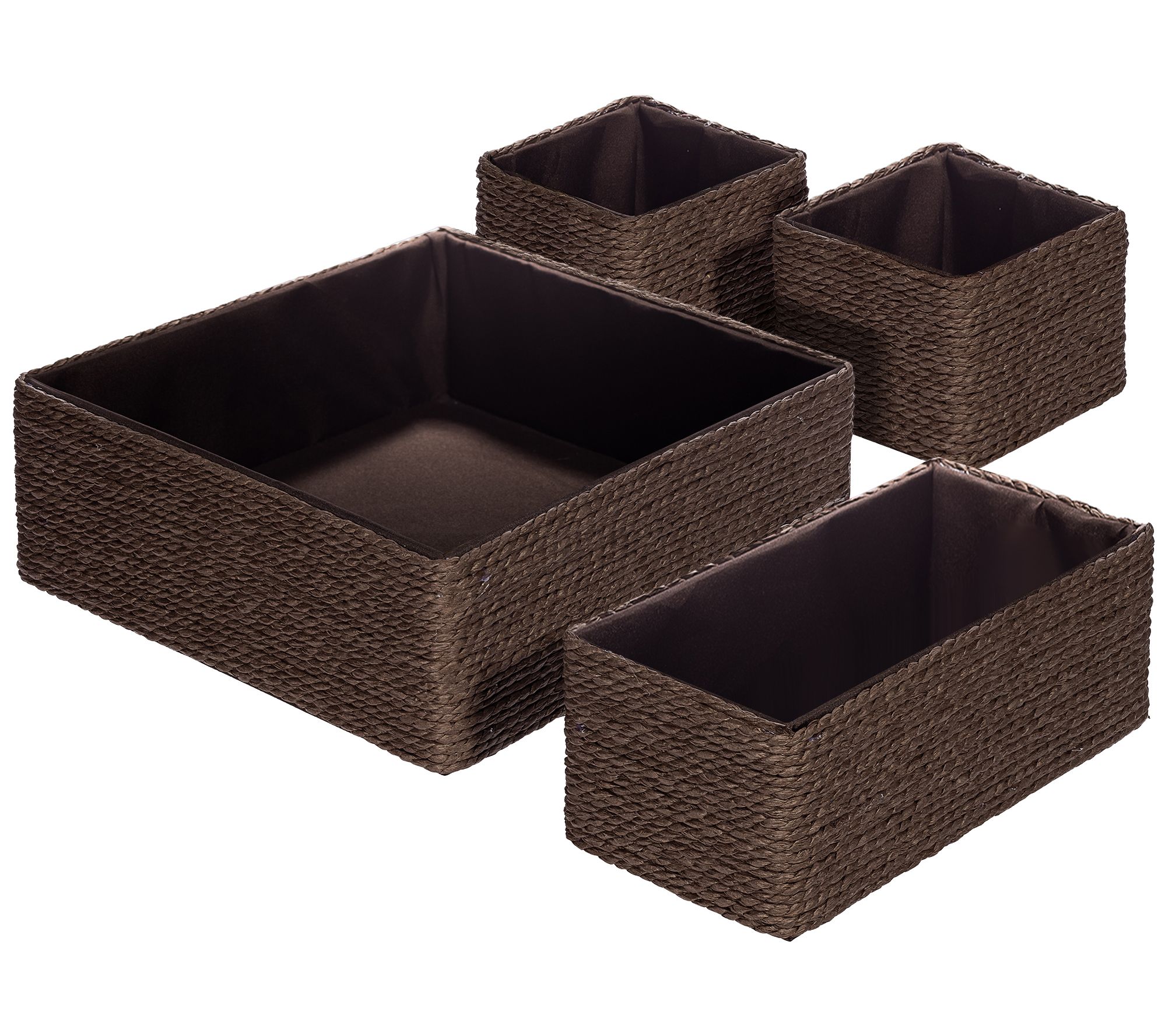 Sorbus Woven Paper Rope Storage Baskets