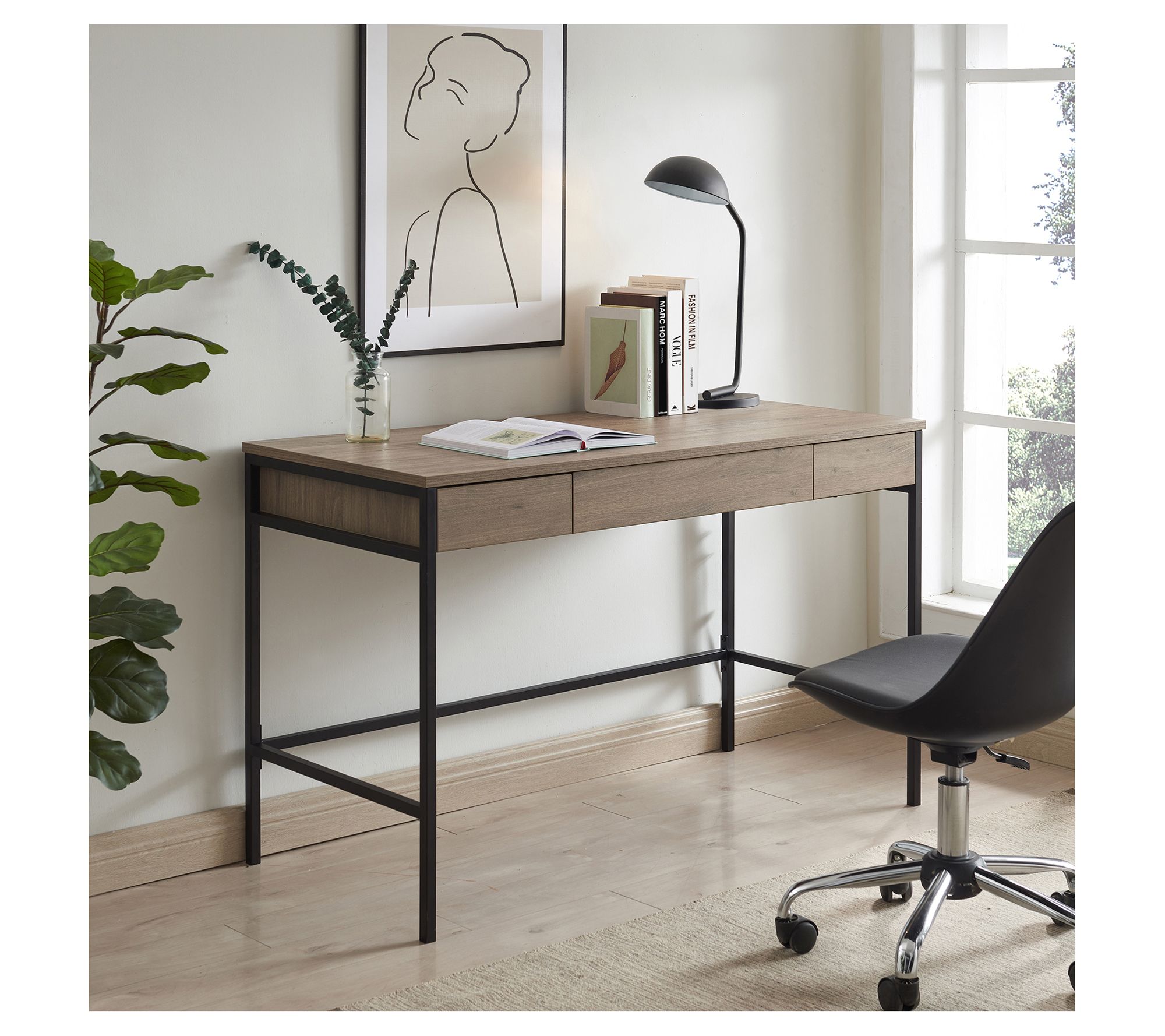 Hudson & Canal Evans 47.75'' Wide Rectangular Writing Desk