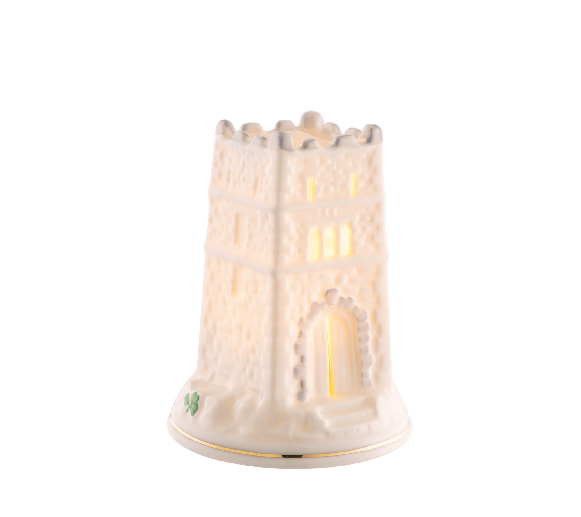 Belleek Pottery Light Up LED Monea Castle
