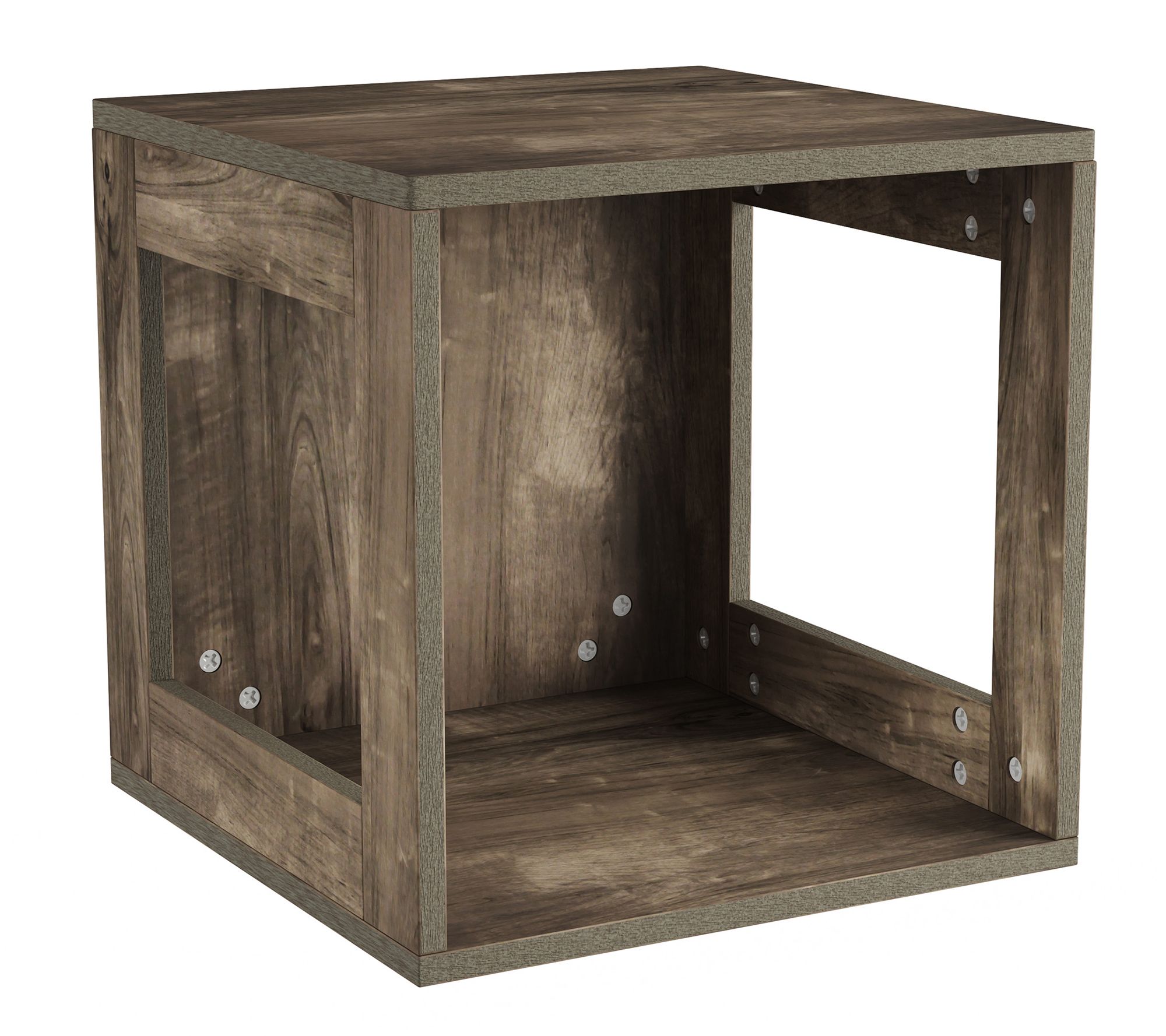 Lavish Home Stackable Cube End Table MinimalistOpen Sides