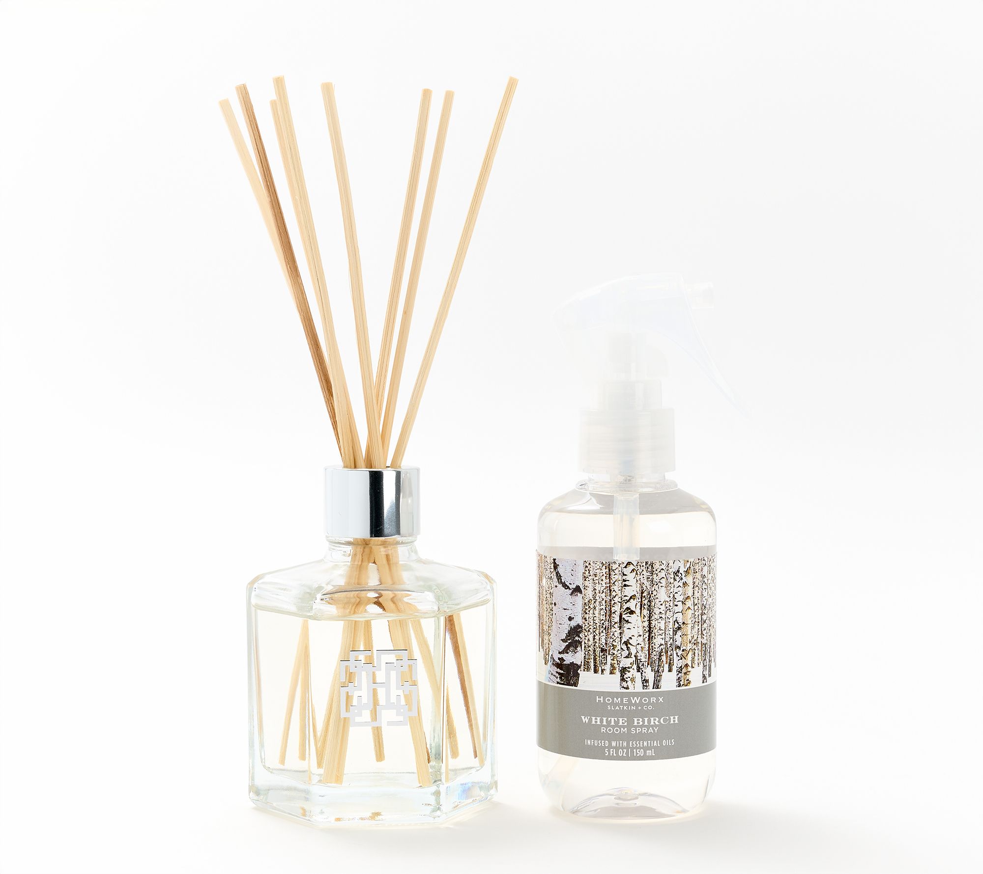 HomeWorx by Slatkin & Co. Holiday Reed Diffuser & Room Spray Set
