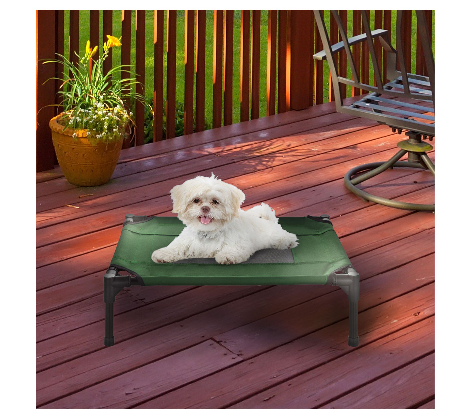 Petmaker Elevated Indoor/Outdoor Portable Pet Bed Up To 25lbs