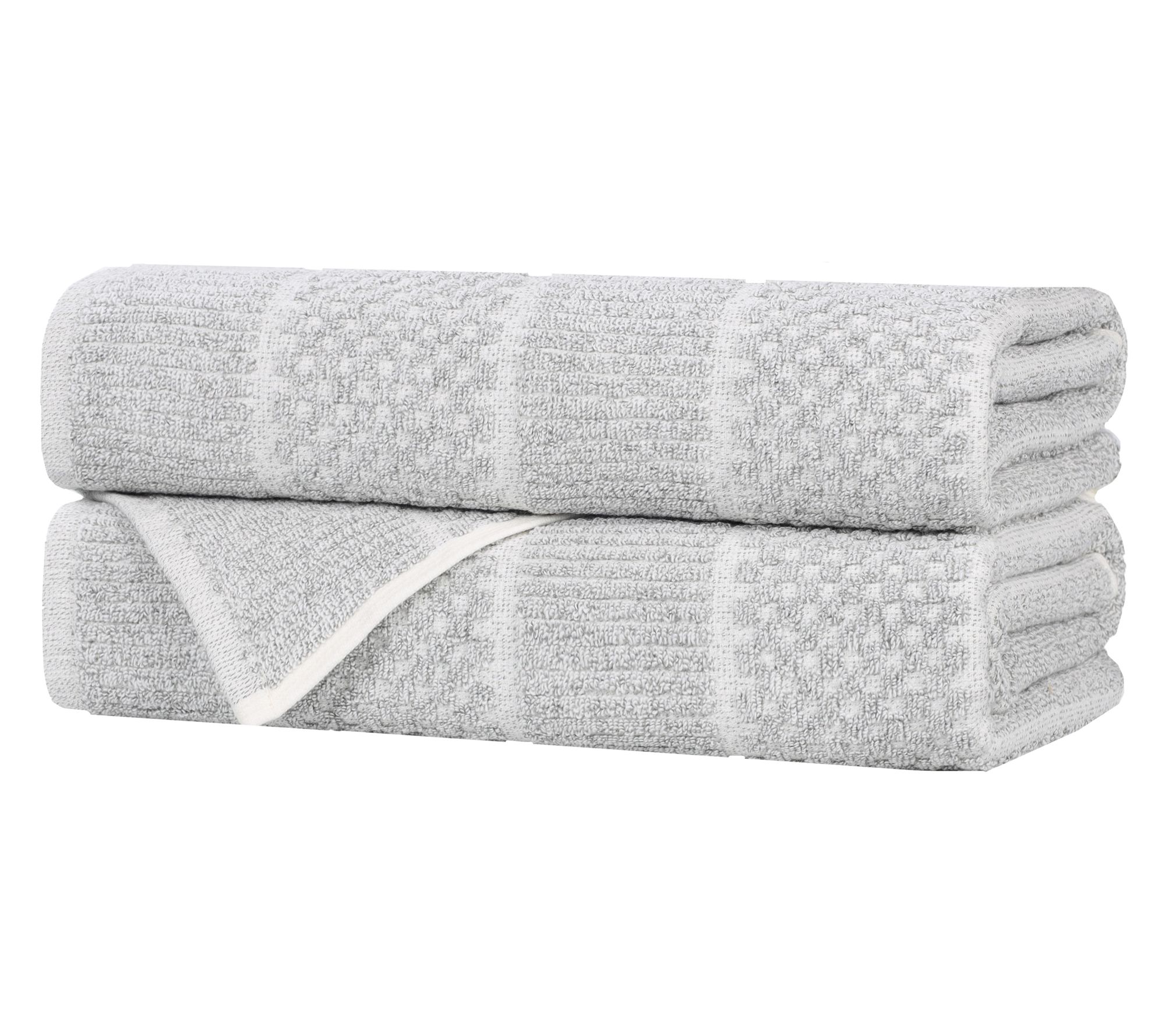Superior Naples 2PC Cotton Blend Solid Bath Towel Set