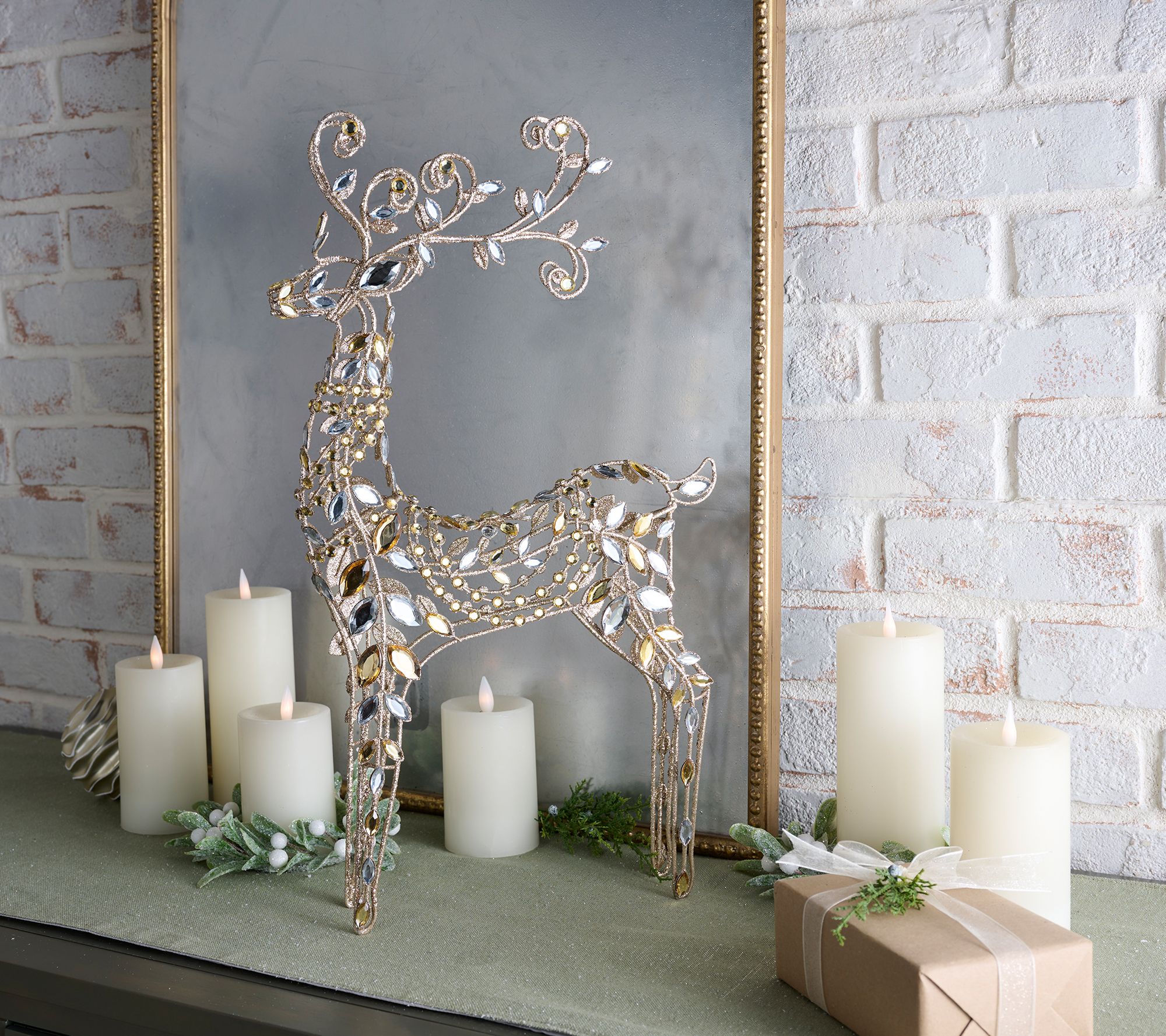 23" Faceted Jewel Reindeer by Valerie
