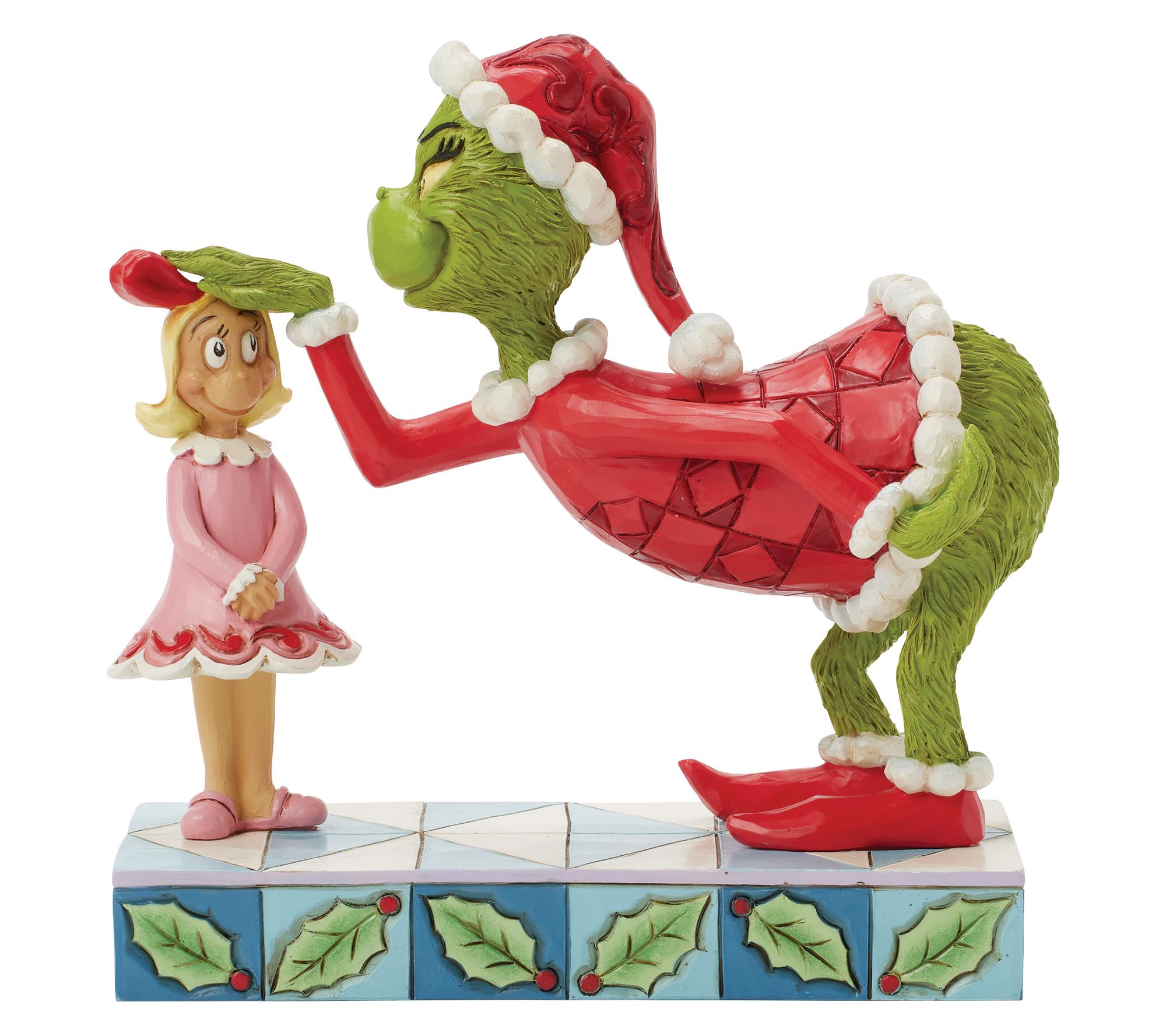 Jim Shore Grinch Pat Cindy Lou's Head Figurine5.4in H
