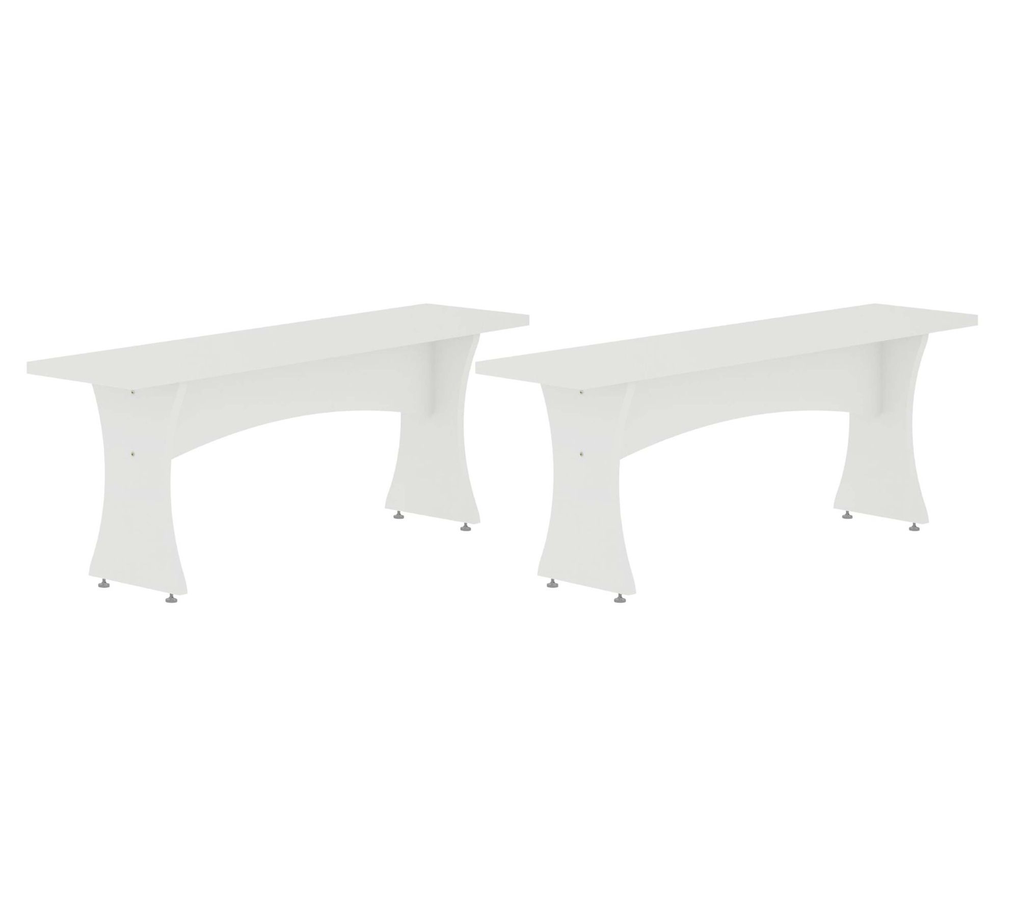 Manhattan Comfort Coney Dining Bench - Set of 2