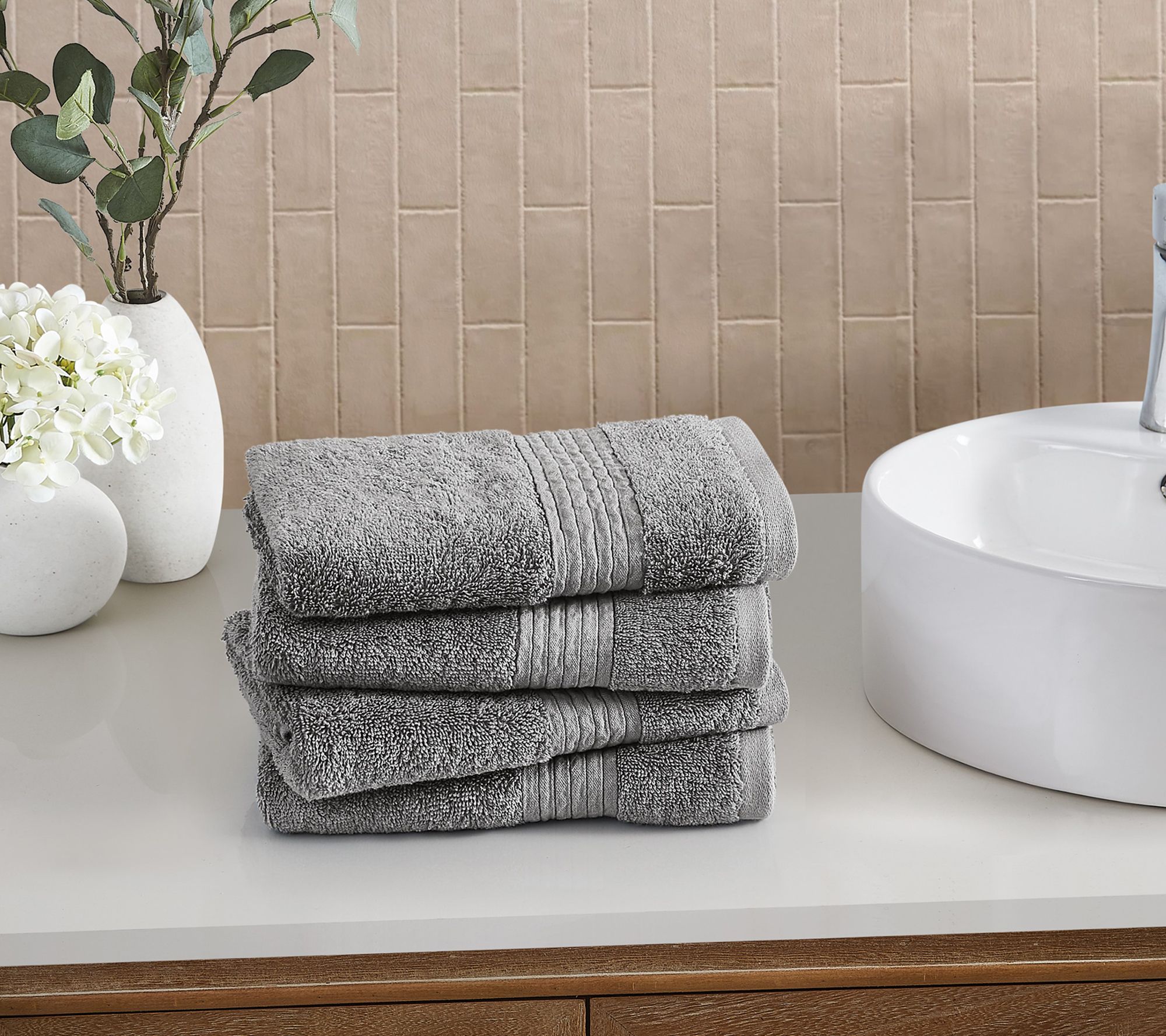 Cannon Cotton Tencel 4-Pack Hand Towel