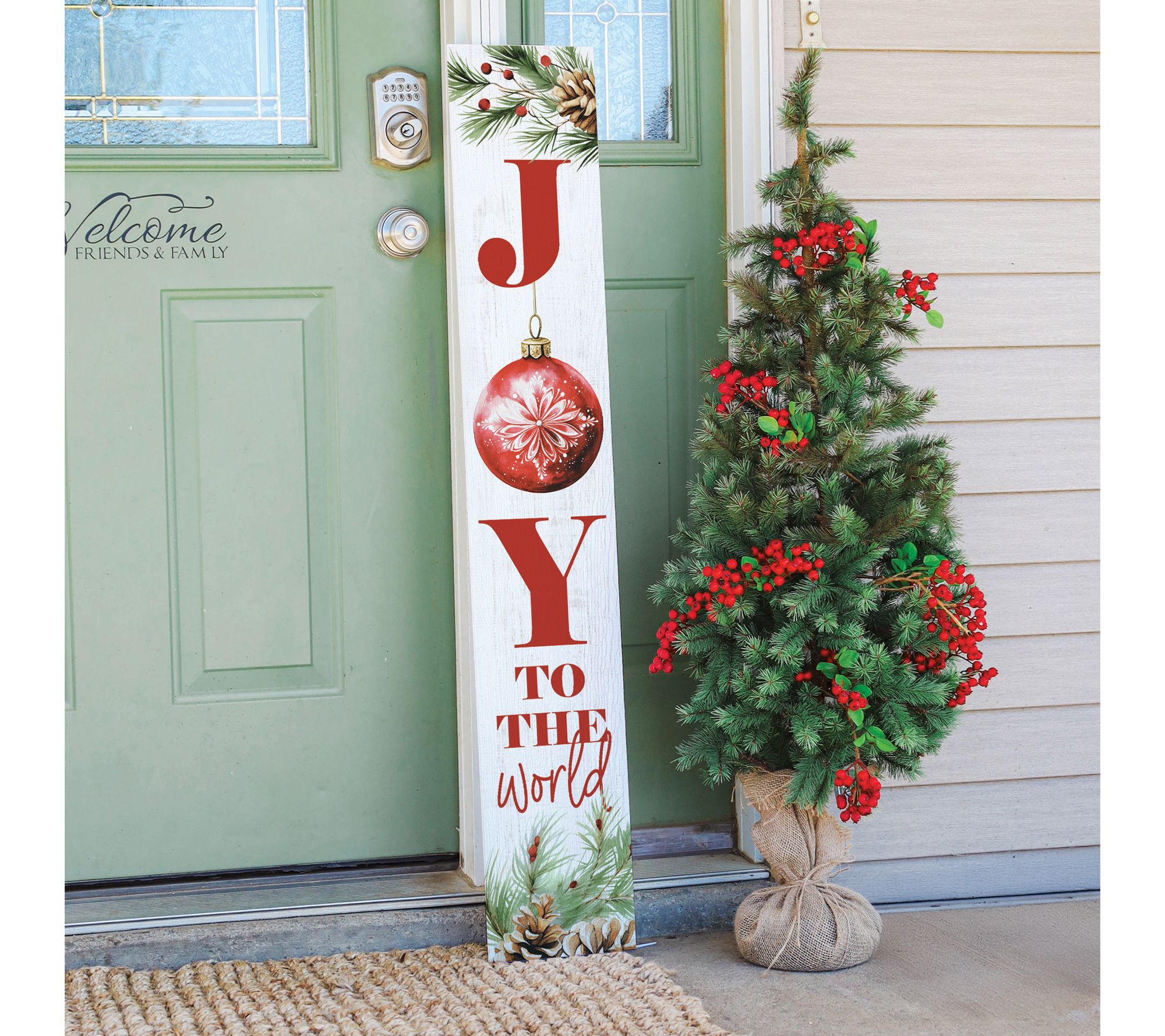 Sincere Surroundings 47" Joy World Ornament Porch Board