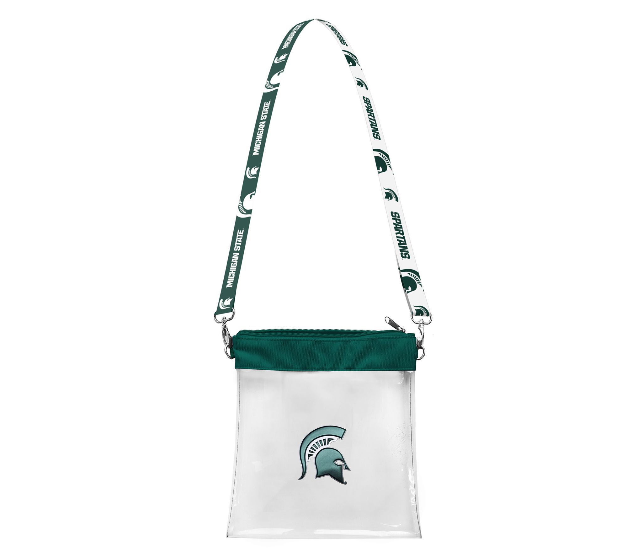 Littlearth NCAA 3D Logo Clear Satchelette