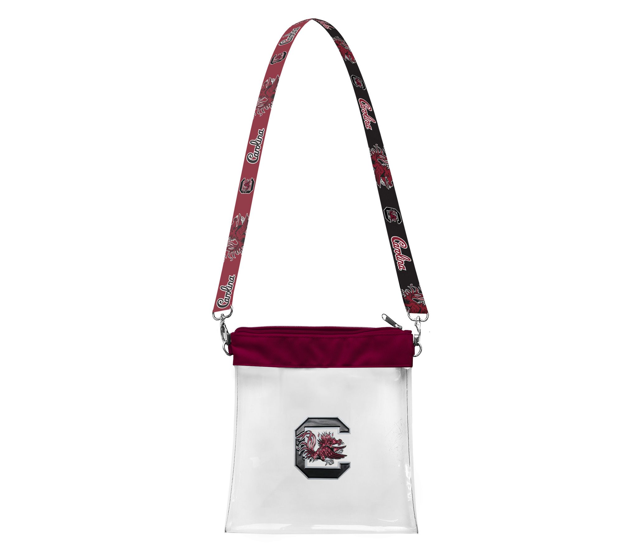 Littlearth NCAA 3D Logo Clear Satchelette