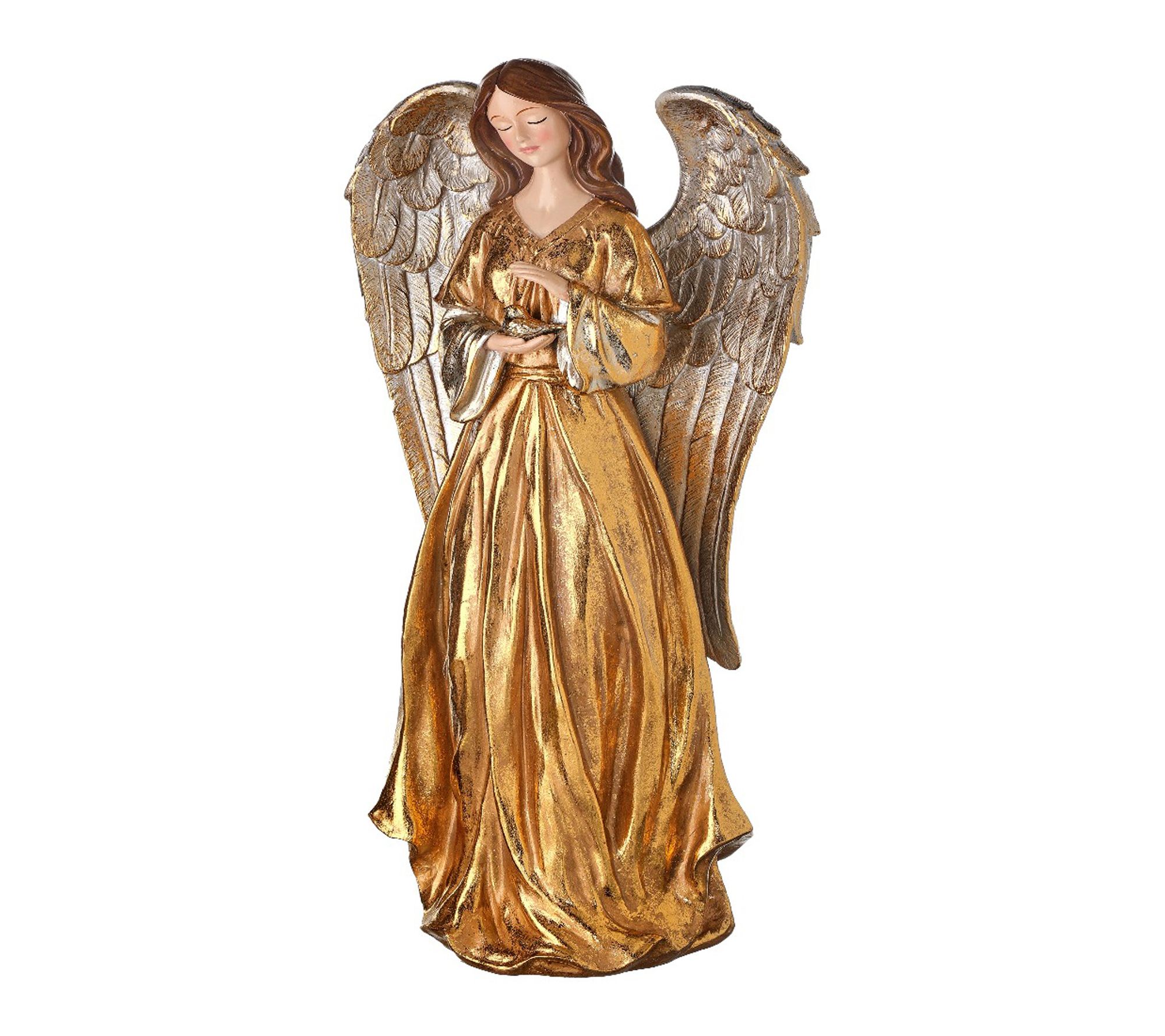 RC Home Decor Gold Angel Figurine Elegant Christmas Decoration