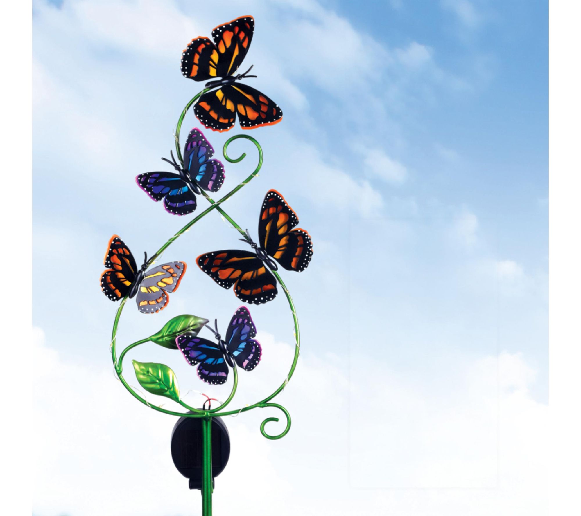 Sunset Vista Designs Solar Butterfly Kaleidoscope Garden Stake