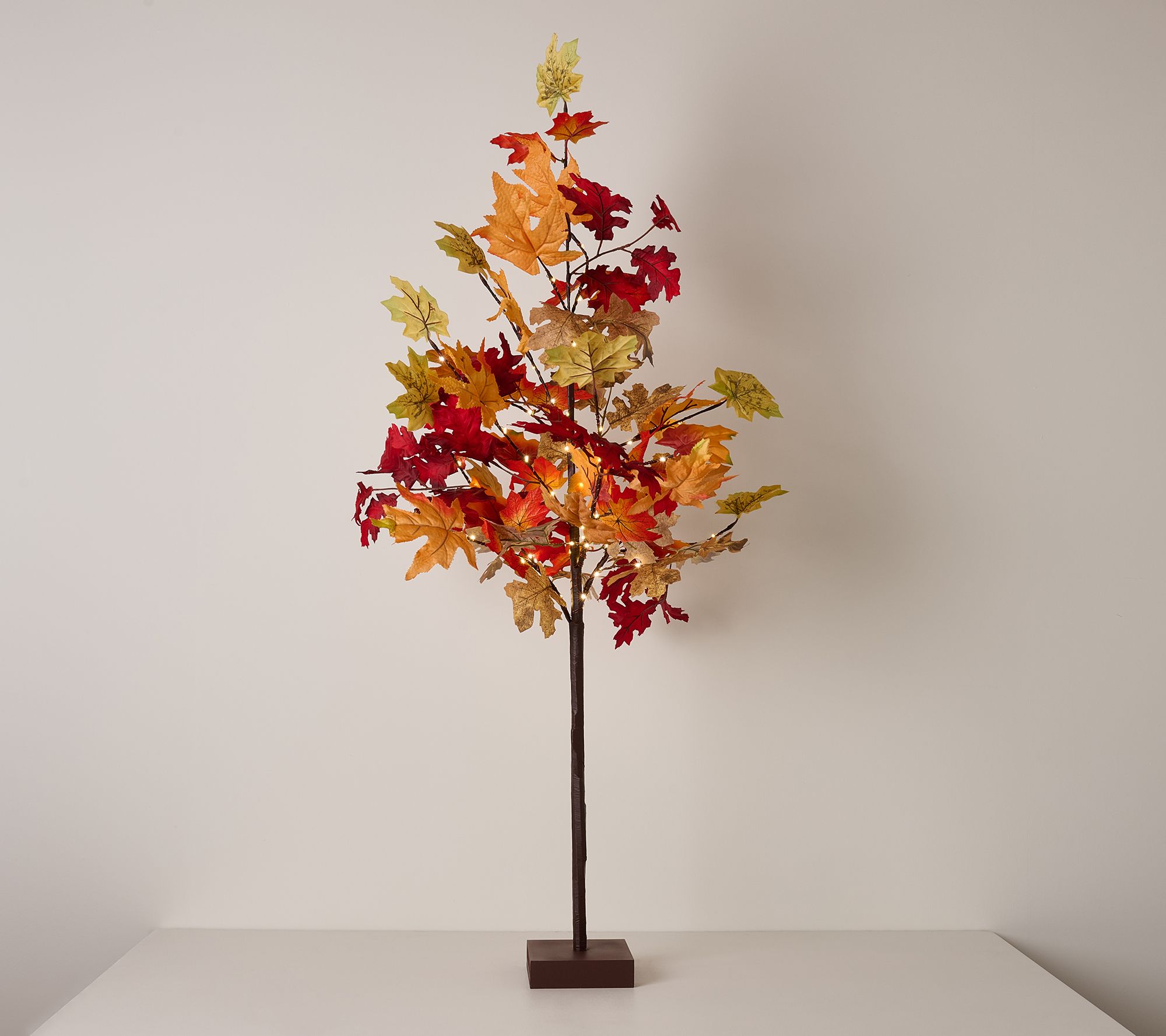 Illuminated 4' Harvest Leaf Tree by Valerie