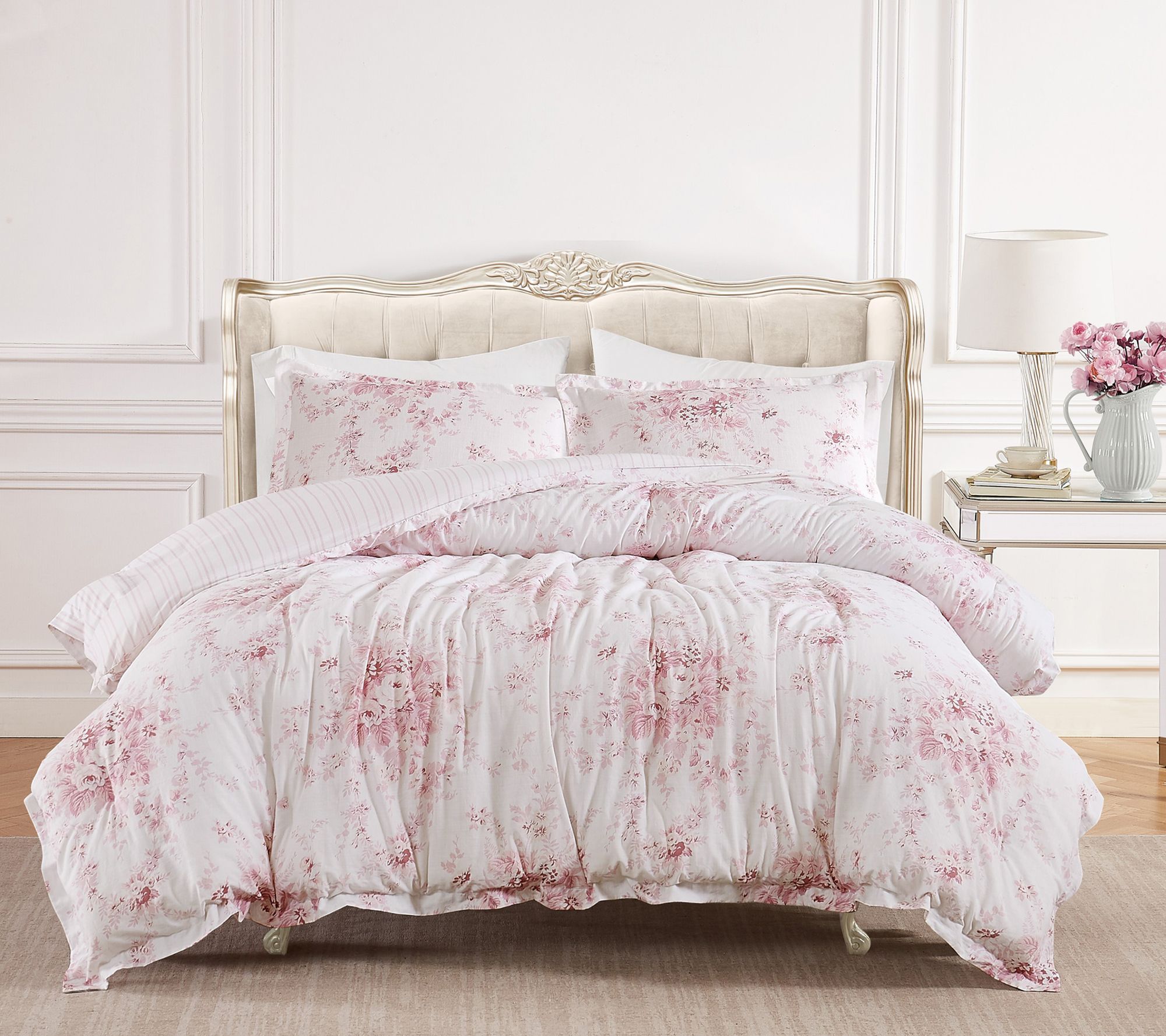 Shabby Chic Garden Floral King Comforter Set