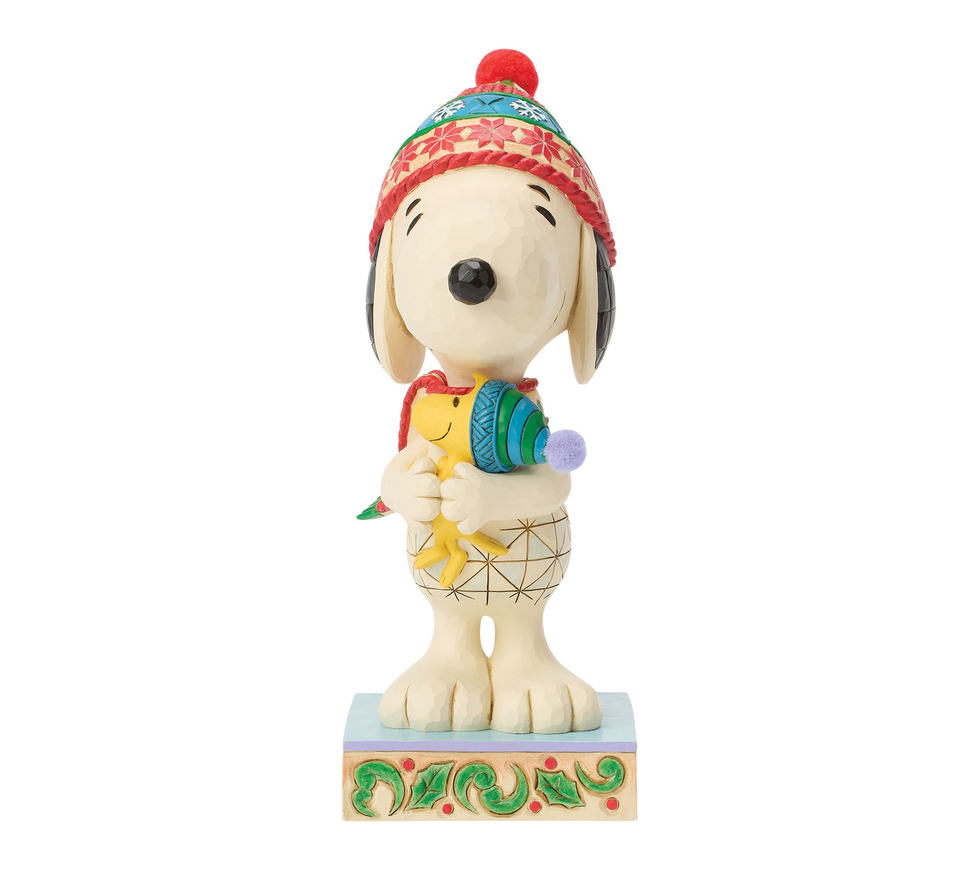 Jim Shore Peanuts Snoopy Hugging Woodstock Figurine 8in H