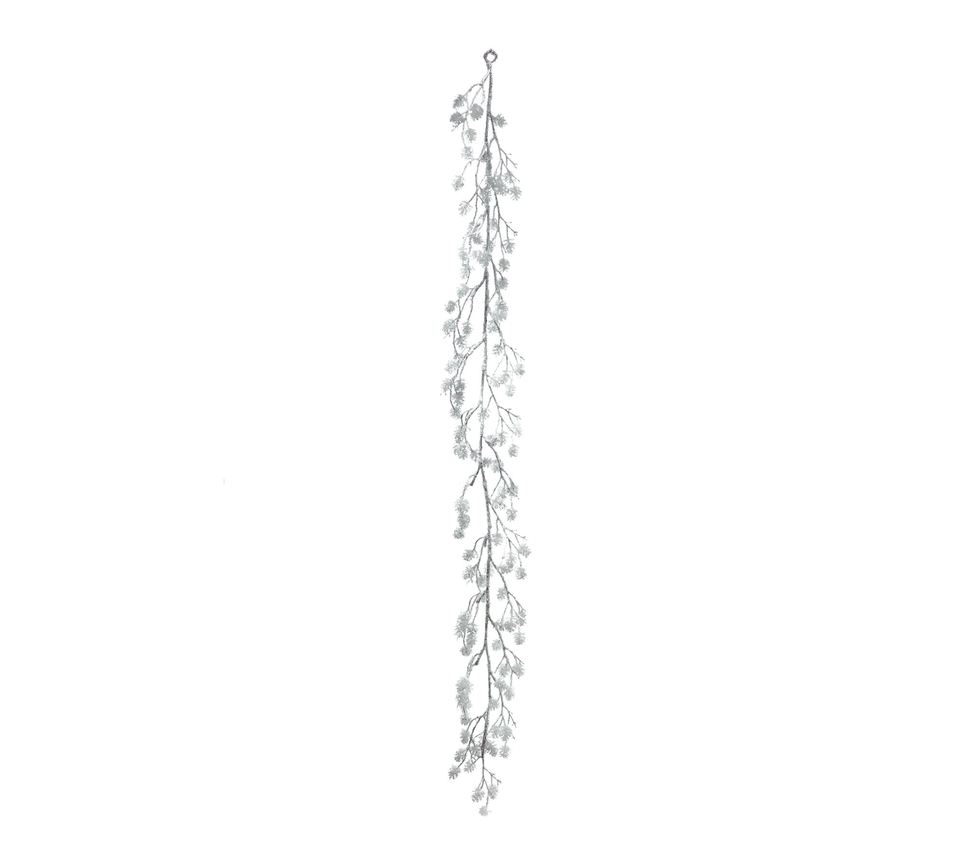 60" Iced Glittery Pine Cone Garland by Valerie
