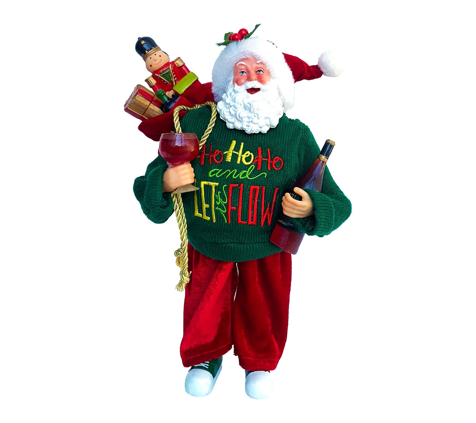 Santa's Workshop 12" Ho Ho Ho Let it Flow Santa