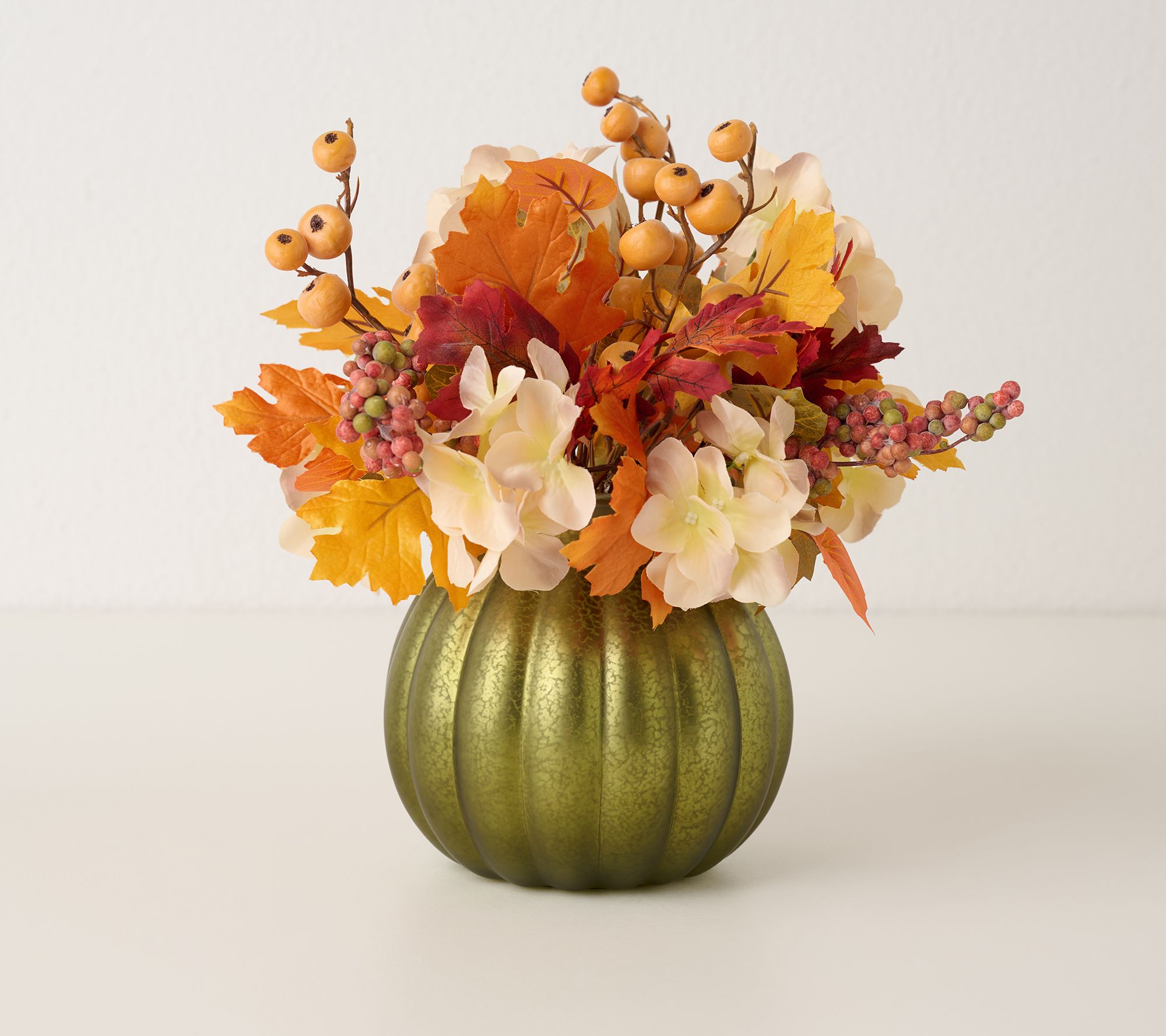 "As Is" Harvest Mercury Glass Pumpkin Centerpiece