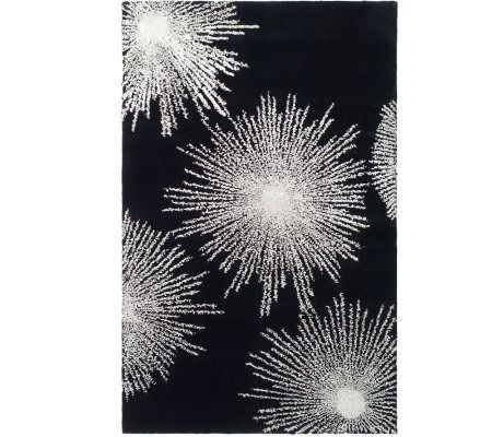 Soho 7'6" x 9'6" Abstract Handtufted Wool/Viscose Blend Rug