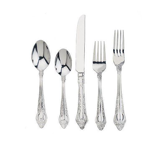 Reed & Barton RIBBON CREST Stainless Loop Bow Glossy Silverware Flatware CHOICE 