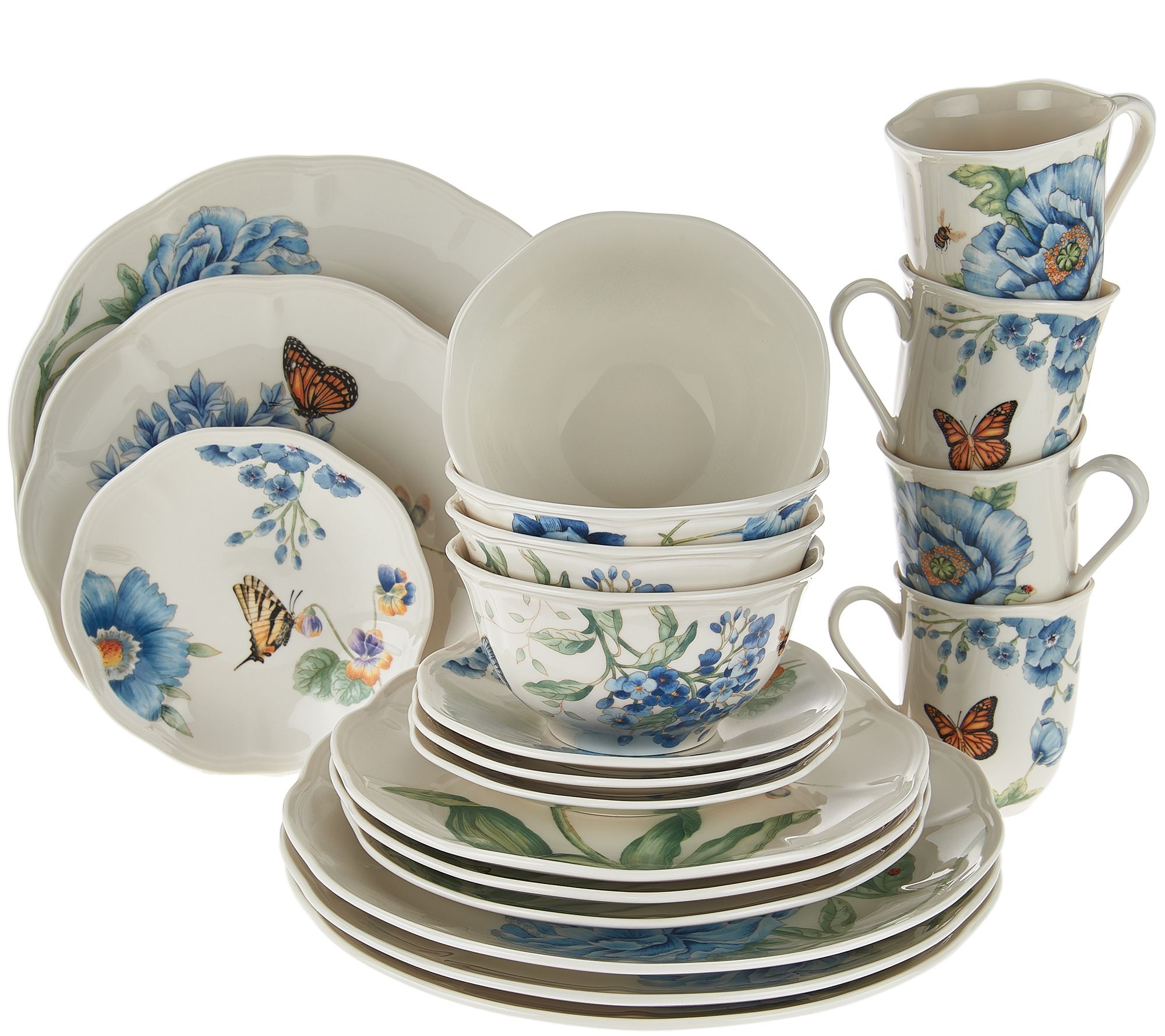 Lenox Butterfly Meadow 20pc. Porcelain Dinnerware Set