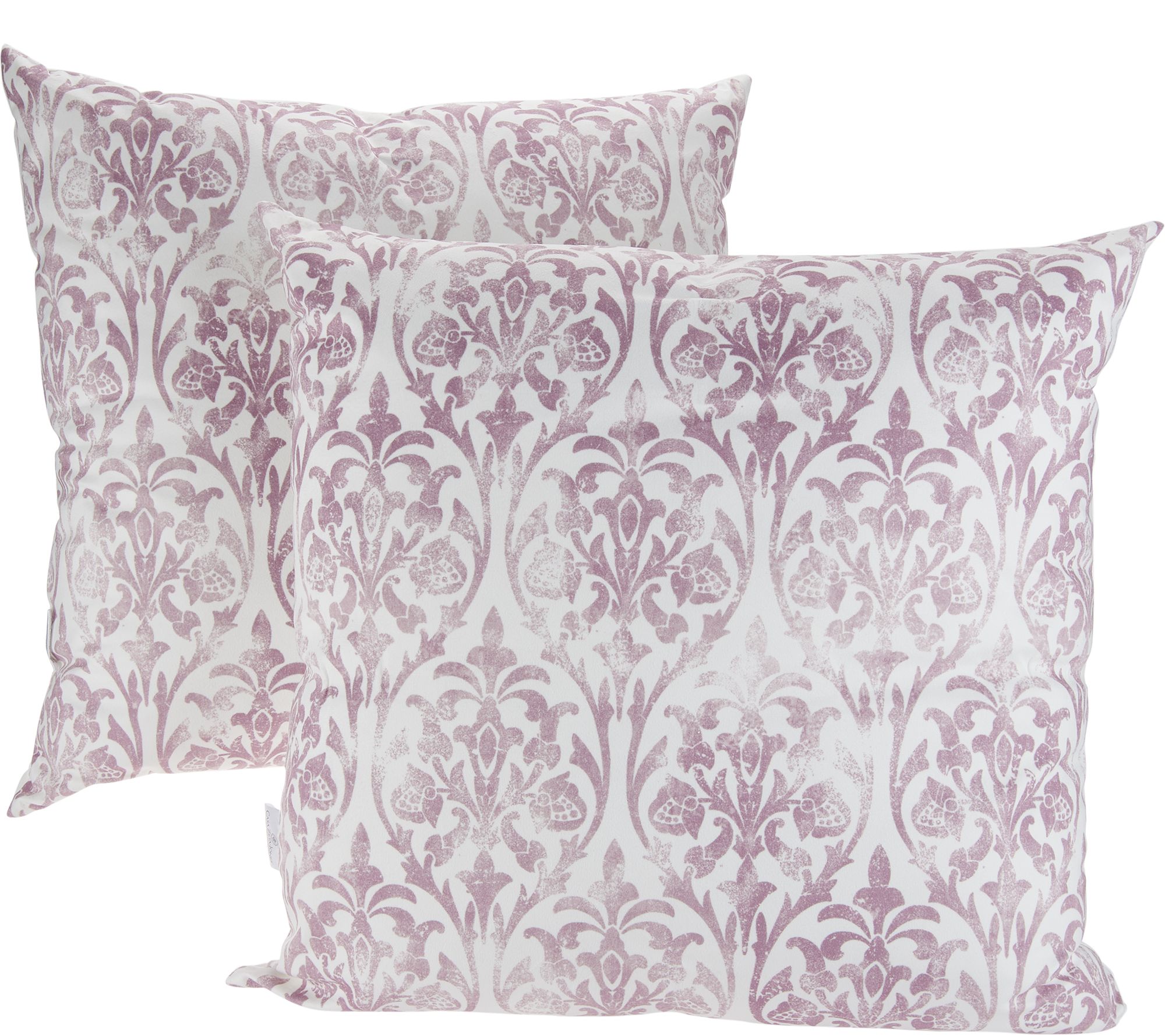 Casa Zeta Jones Set Of 2 Micro Suede Vintage Damask Pillows Page
