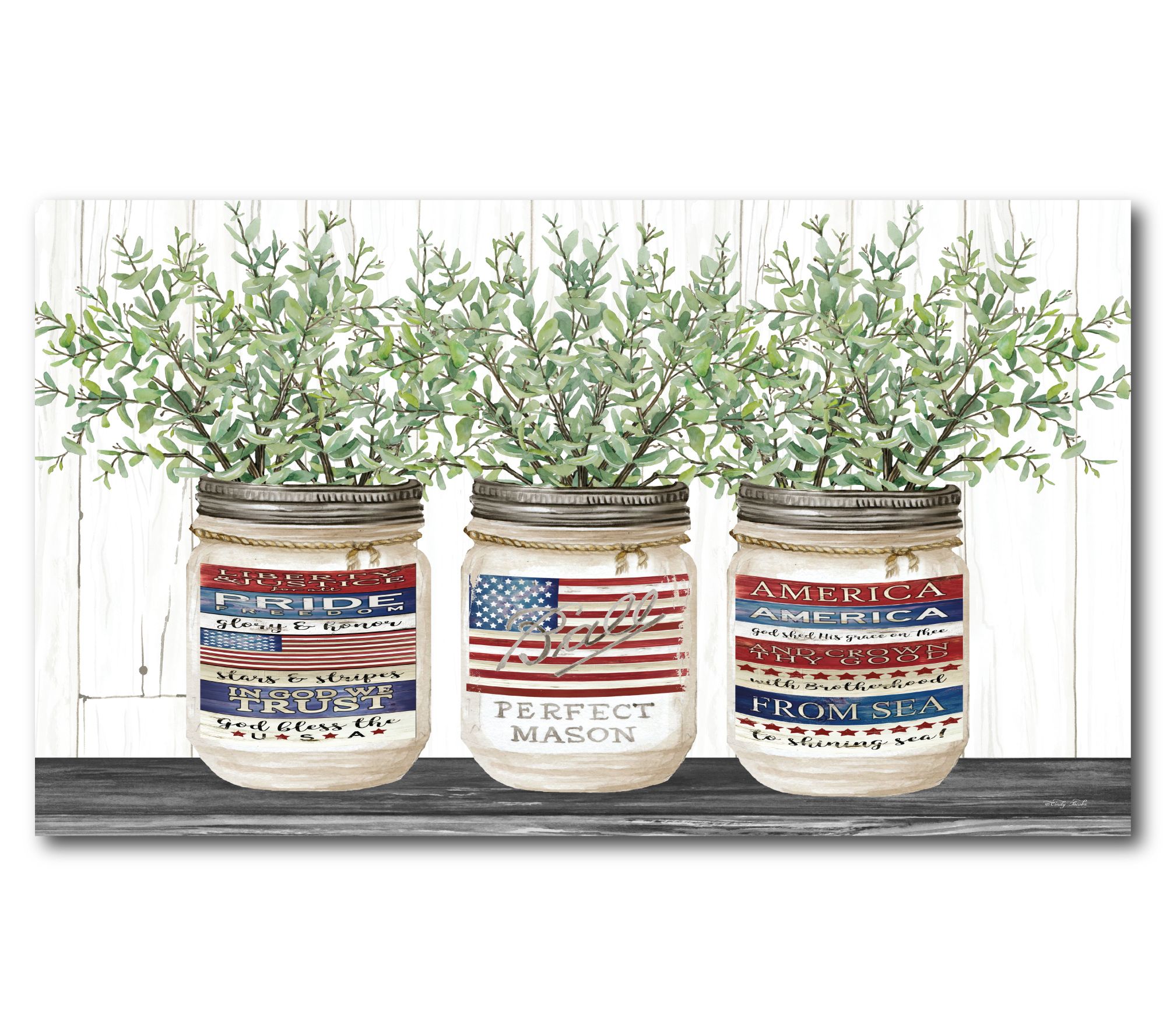 Courtside Market American Pride 12" x 18" Canvas