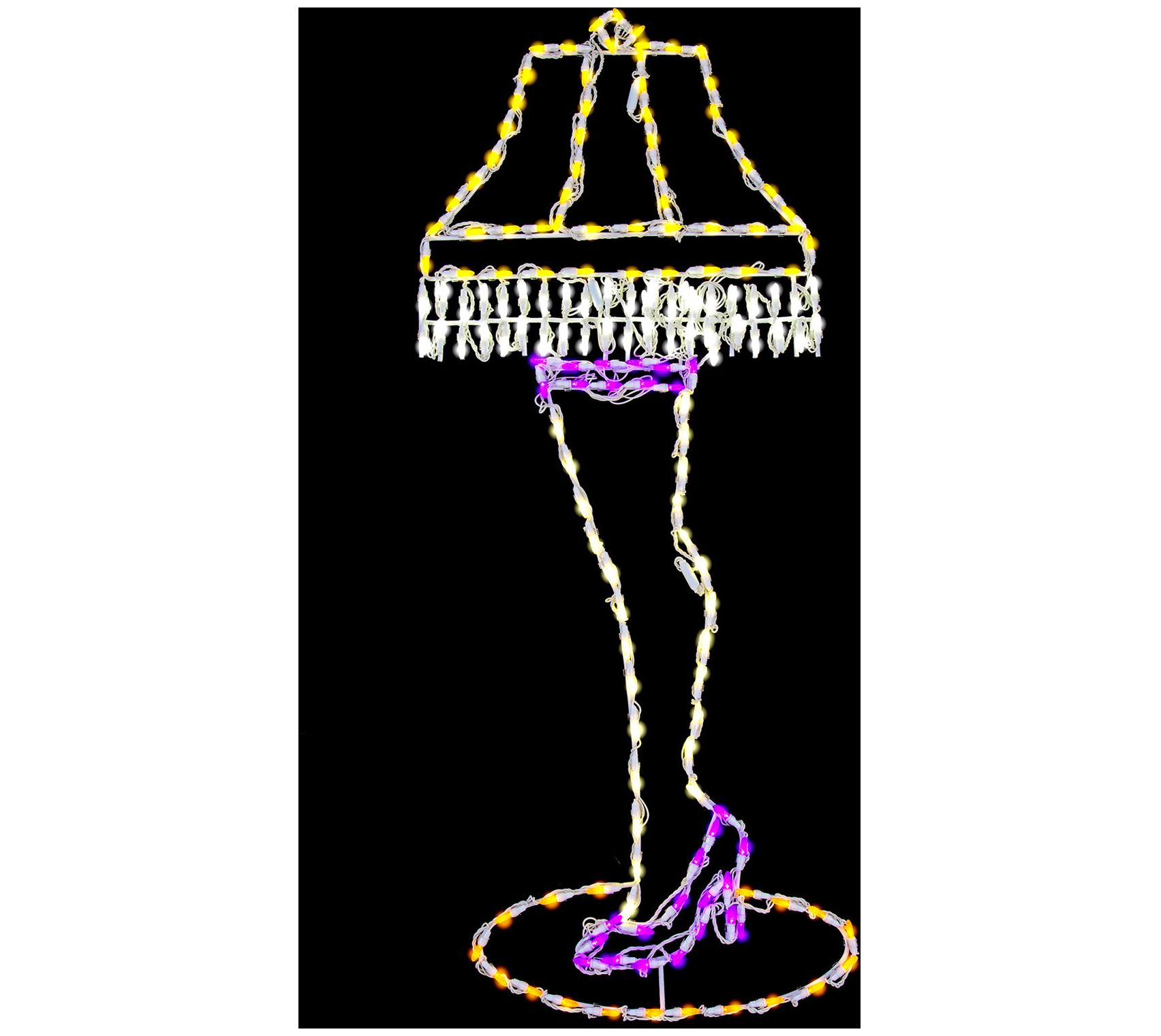 Fraser Hill Farm 52"H x 21"W Leg Lamp LED Lights, Large Outdoo