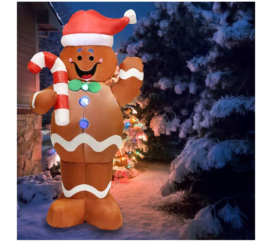 Joiedomi 5 ft Gingerbread Man Inflatable