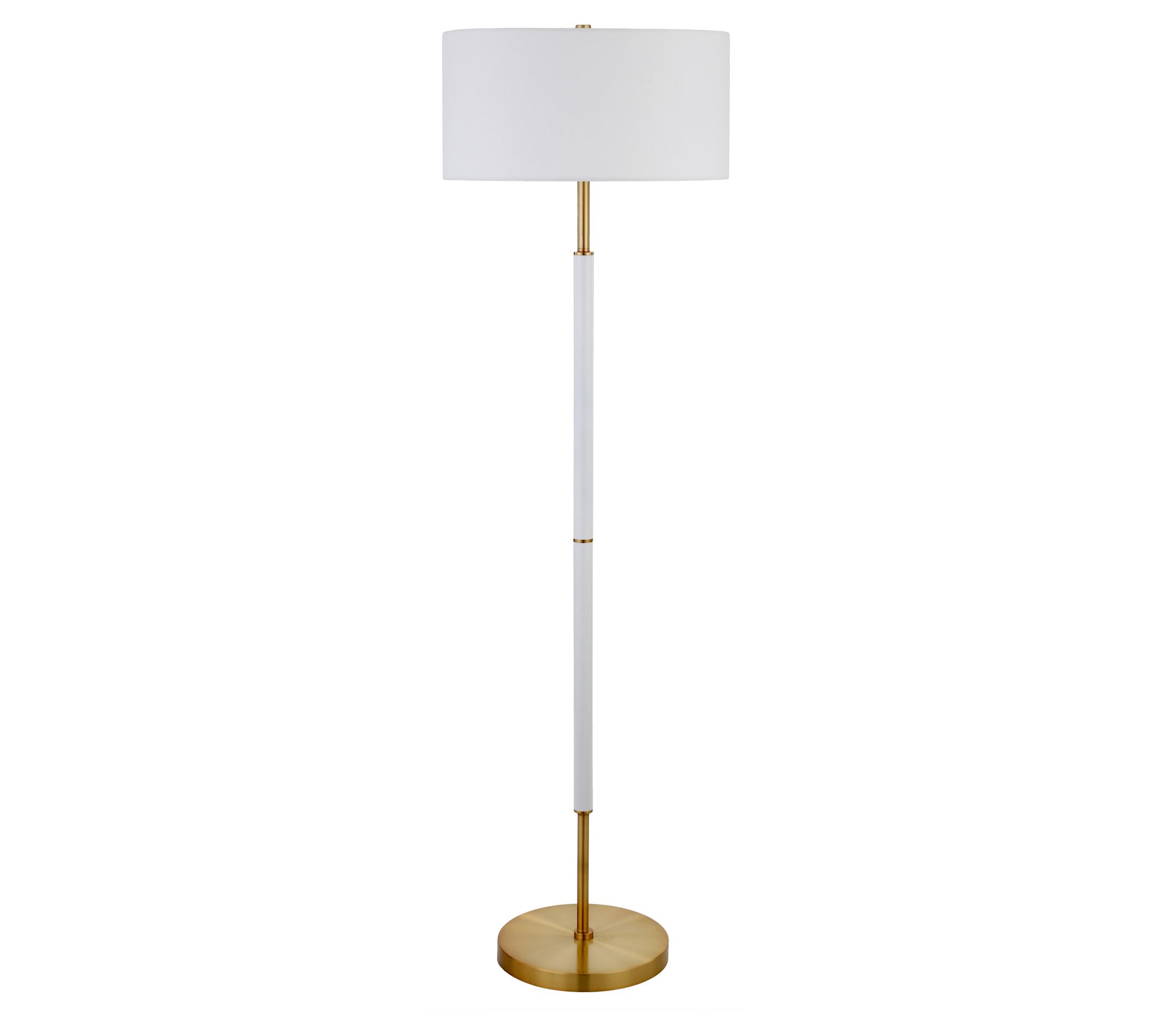 Hudson & Canal Simone Two-Toned 2-Bulb Modern F loor Lamp