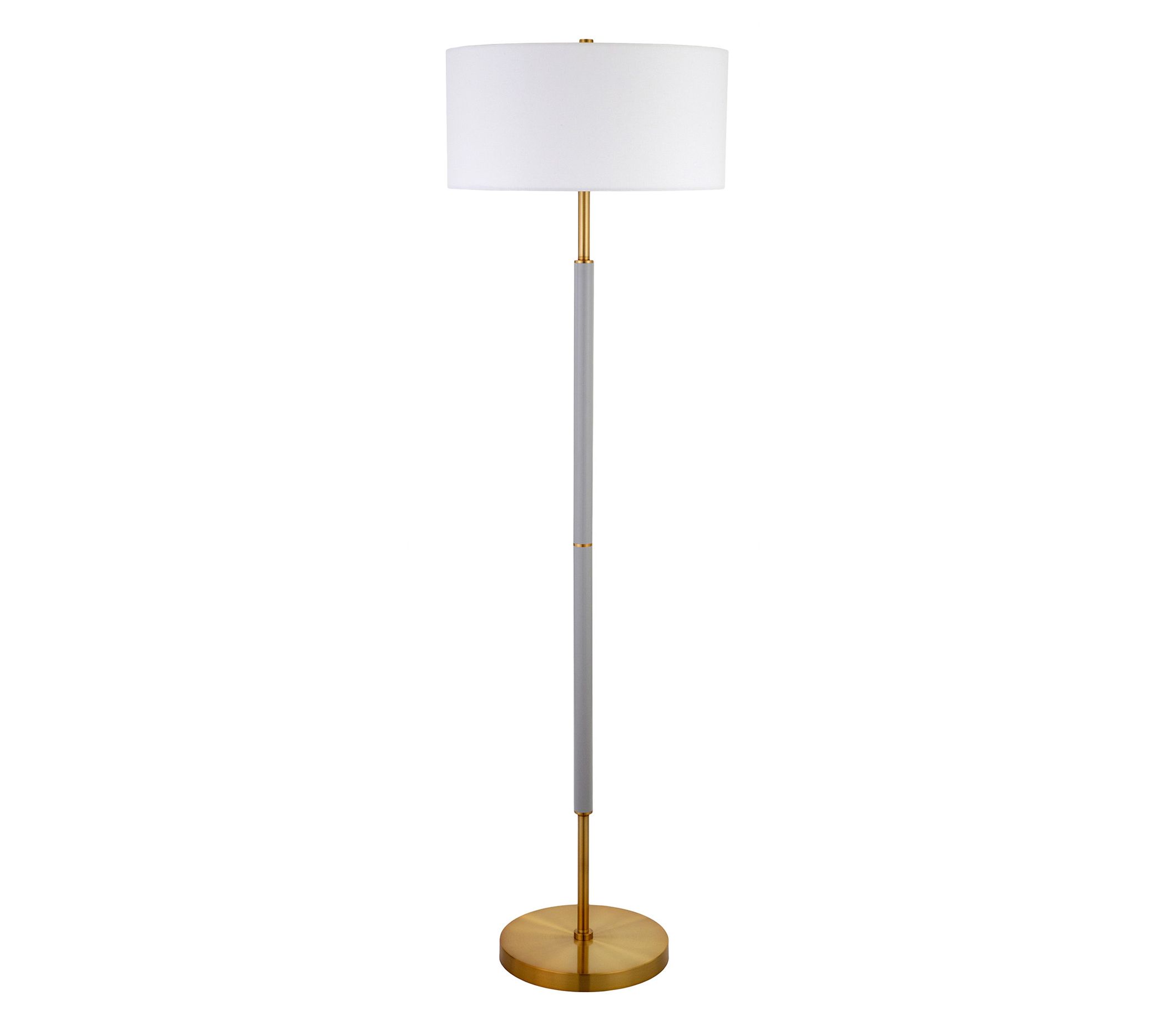 Hudson & Canal Simone Two-Toned 2-Bulb Modern F loor Lamp