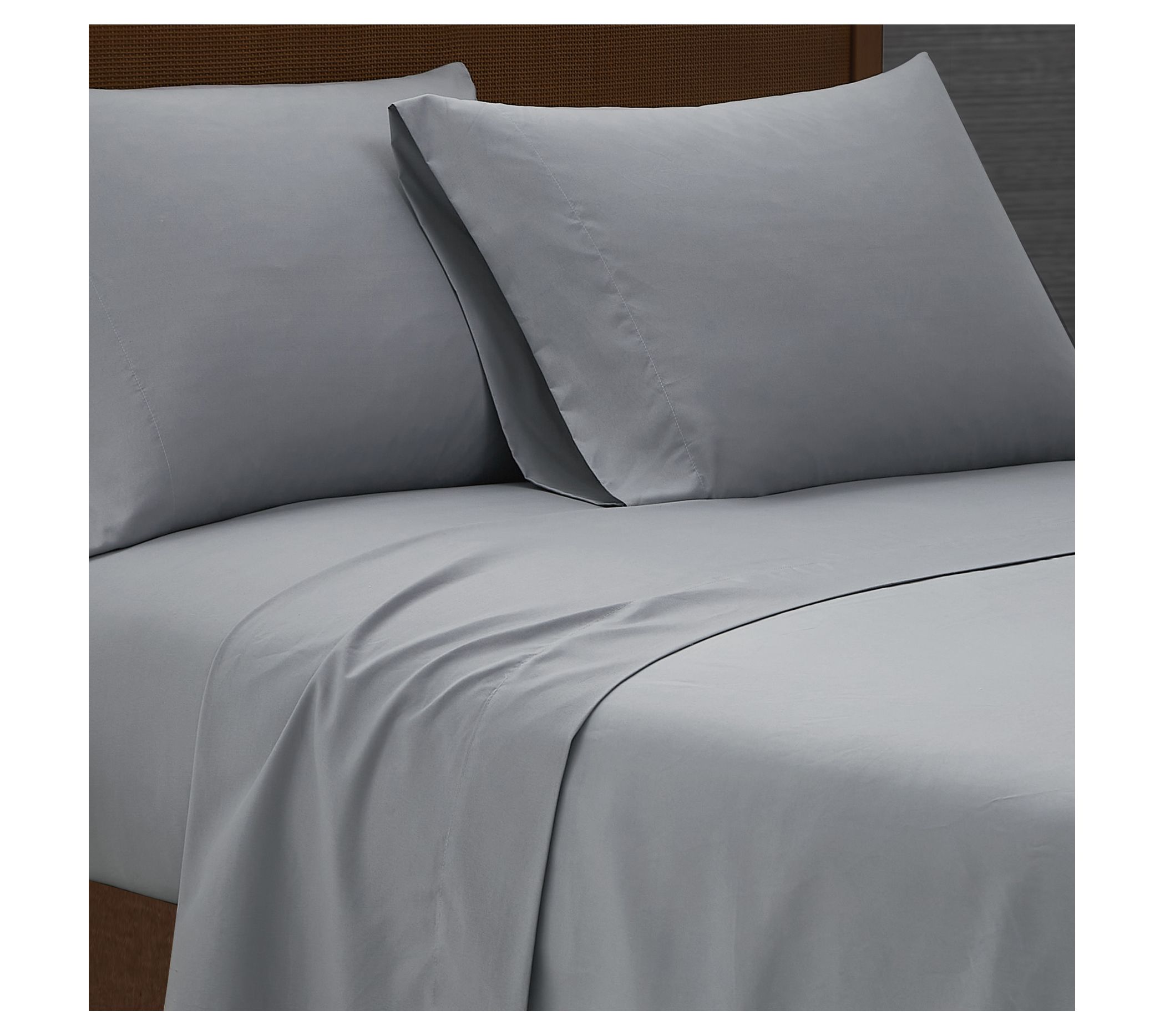 London Fog Garment Wash Solid Queen 4-Piece Sheet Set