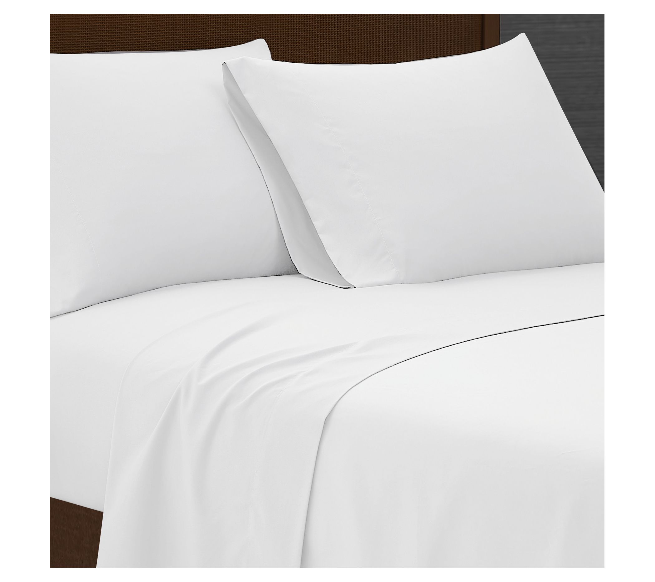 London Fog Garment Wash Solid Queen 4-Piece Sheet Set