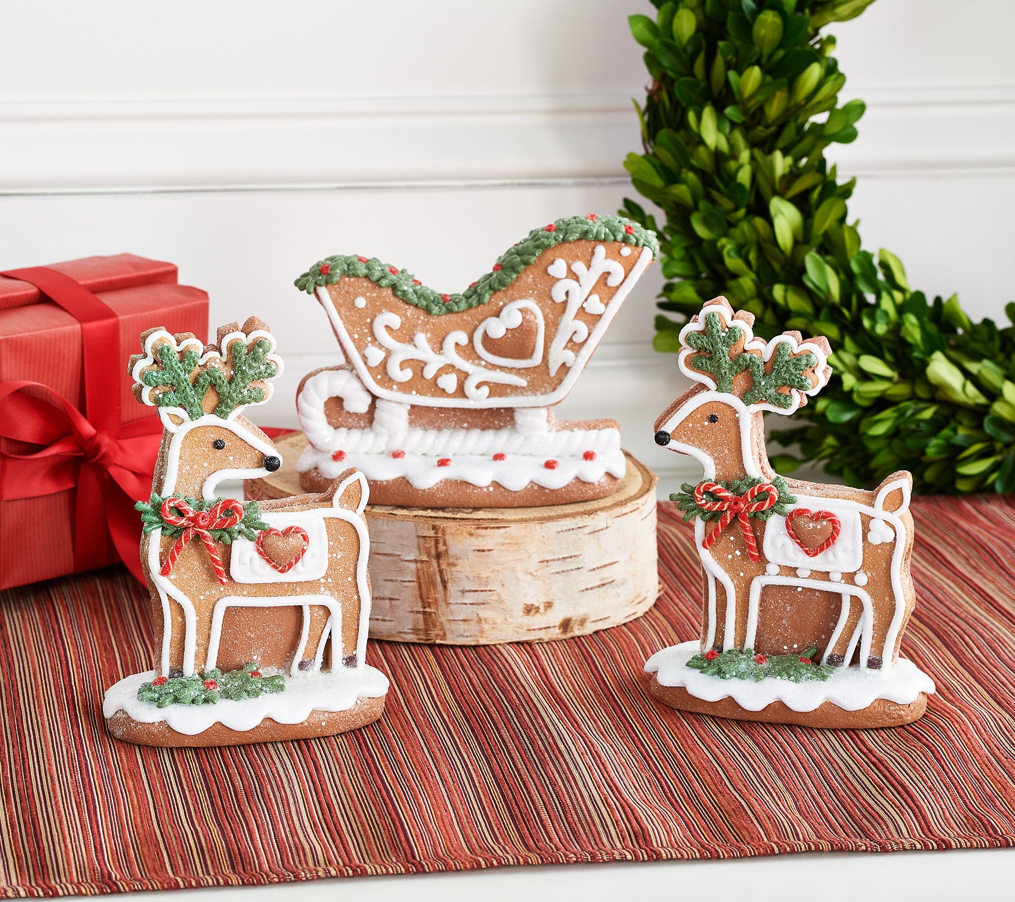 3-Piece Hearts Come Home Reindeer & Sleighby Valerie