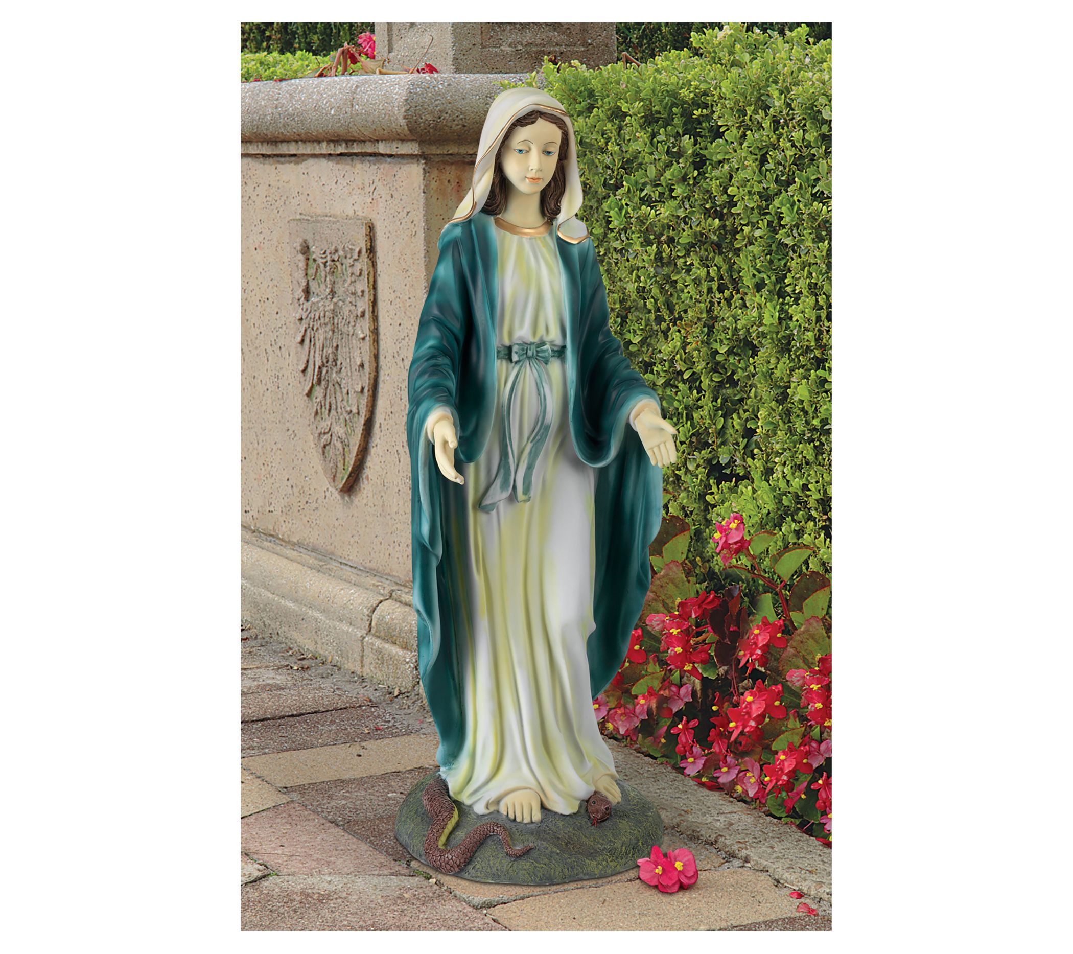 Design Toscano Virgin Mary Blessed Mother Garden Statue - Qvc.com