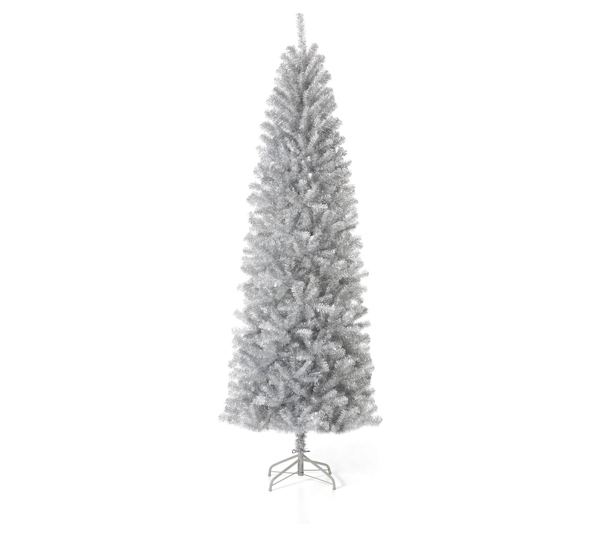 Glitzhome 7.5' Decorative Indoor Faux Tinsel Christmas Tree