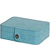 Mele & Co. Giana Plush Fabric Jewelry Box withLift Out Tray
