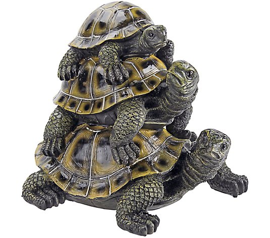 Design Toscano Three's a Crowd Stacked Turtle Statue