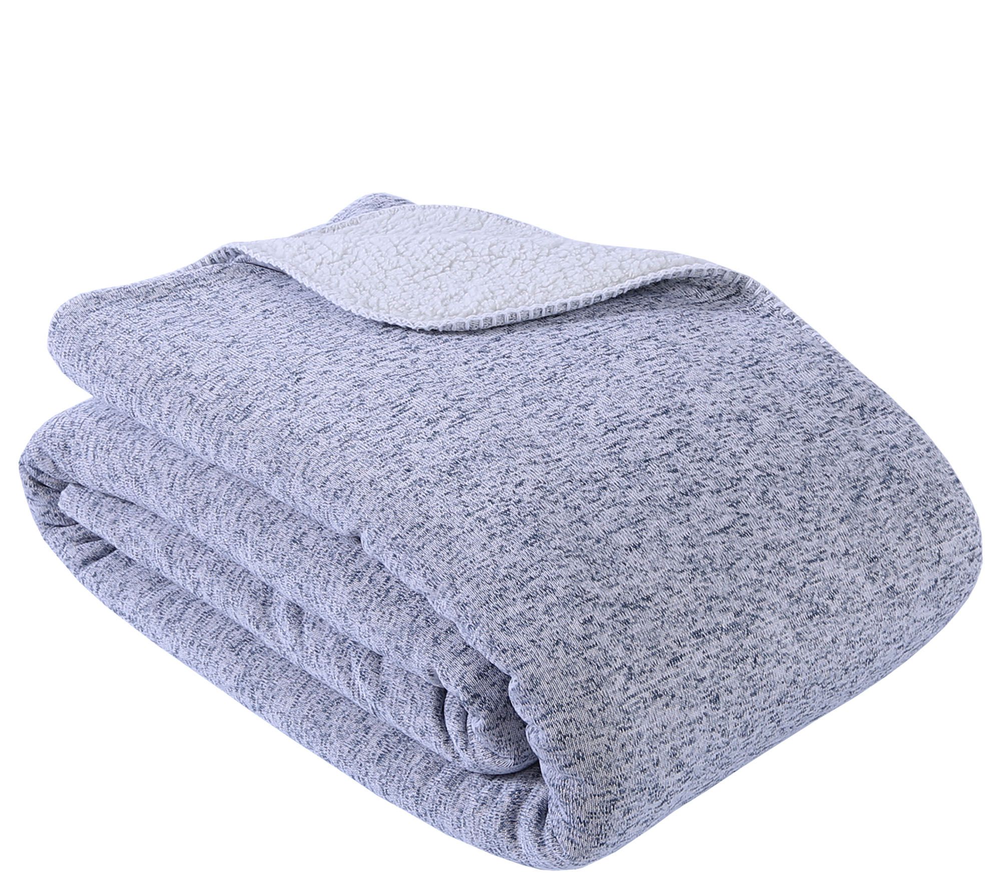 Berkshire Blanket Cozy Sweater Knit ReversibleF/Q Blanket