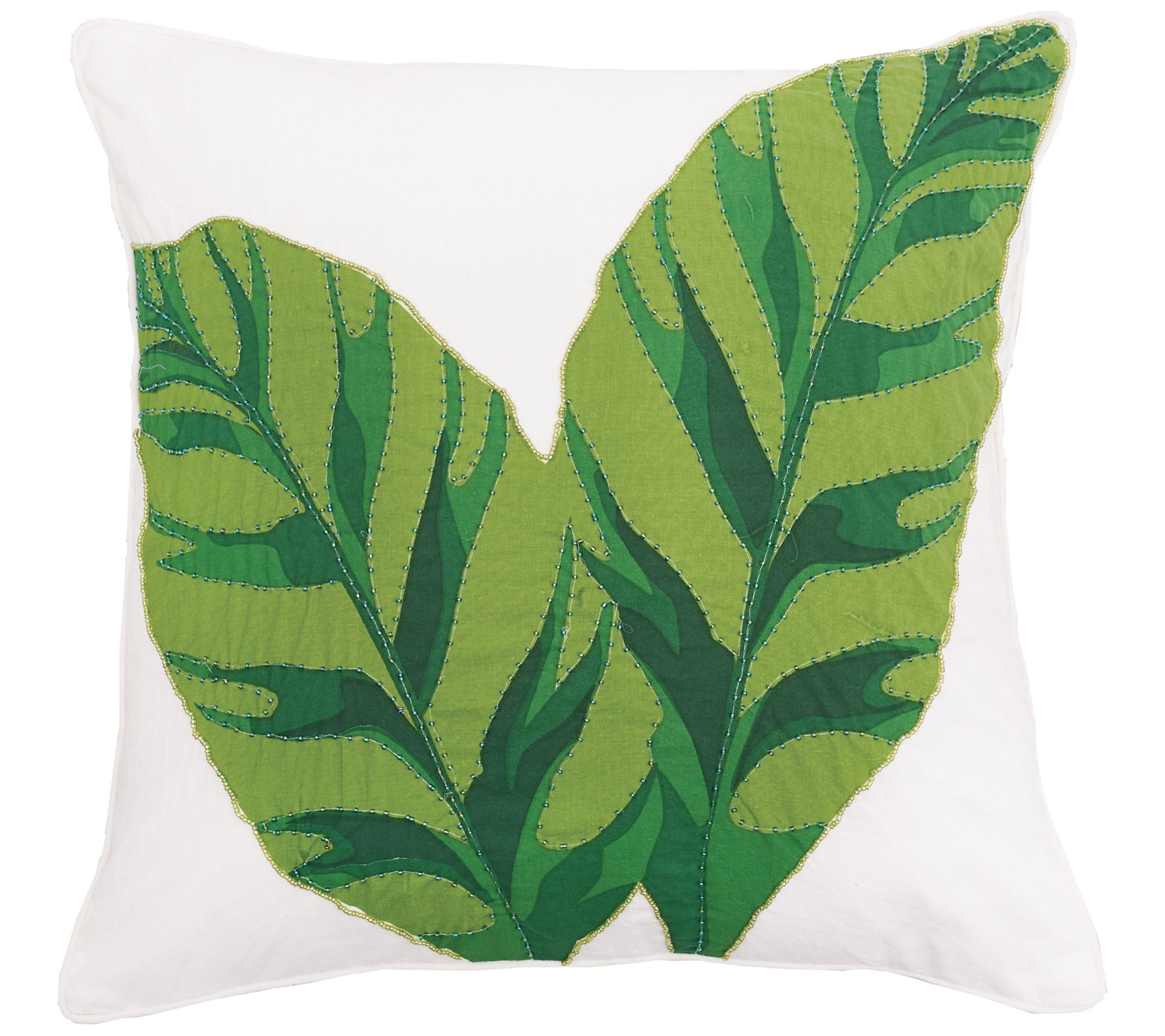 C&F Home Laila Banana Leaves Pillow