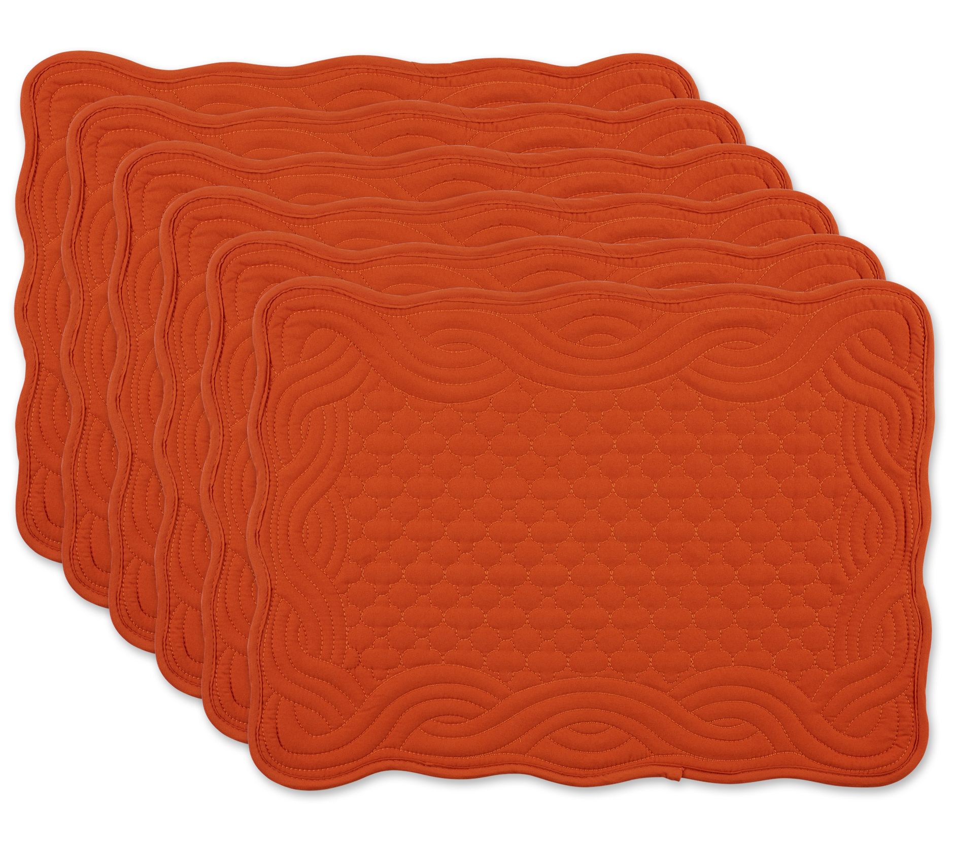 Design Imports Set of 6 Quilted Farmhouse Placemat