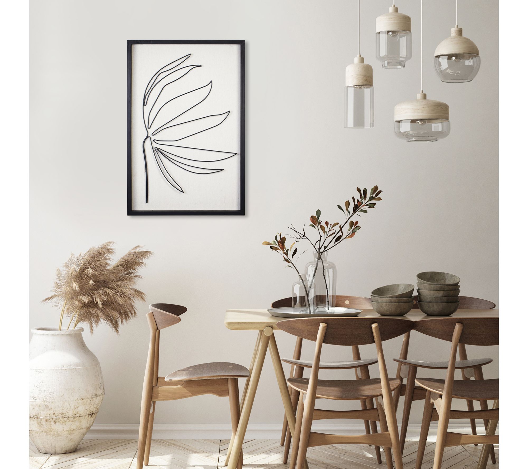 Stratton Home Decor Serene ll Metal and Wood Frame Wall Art