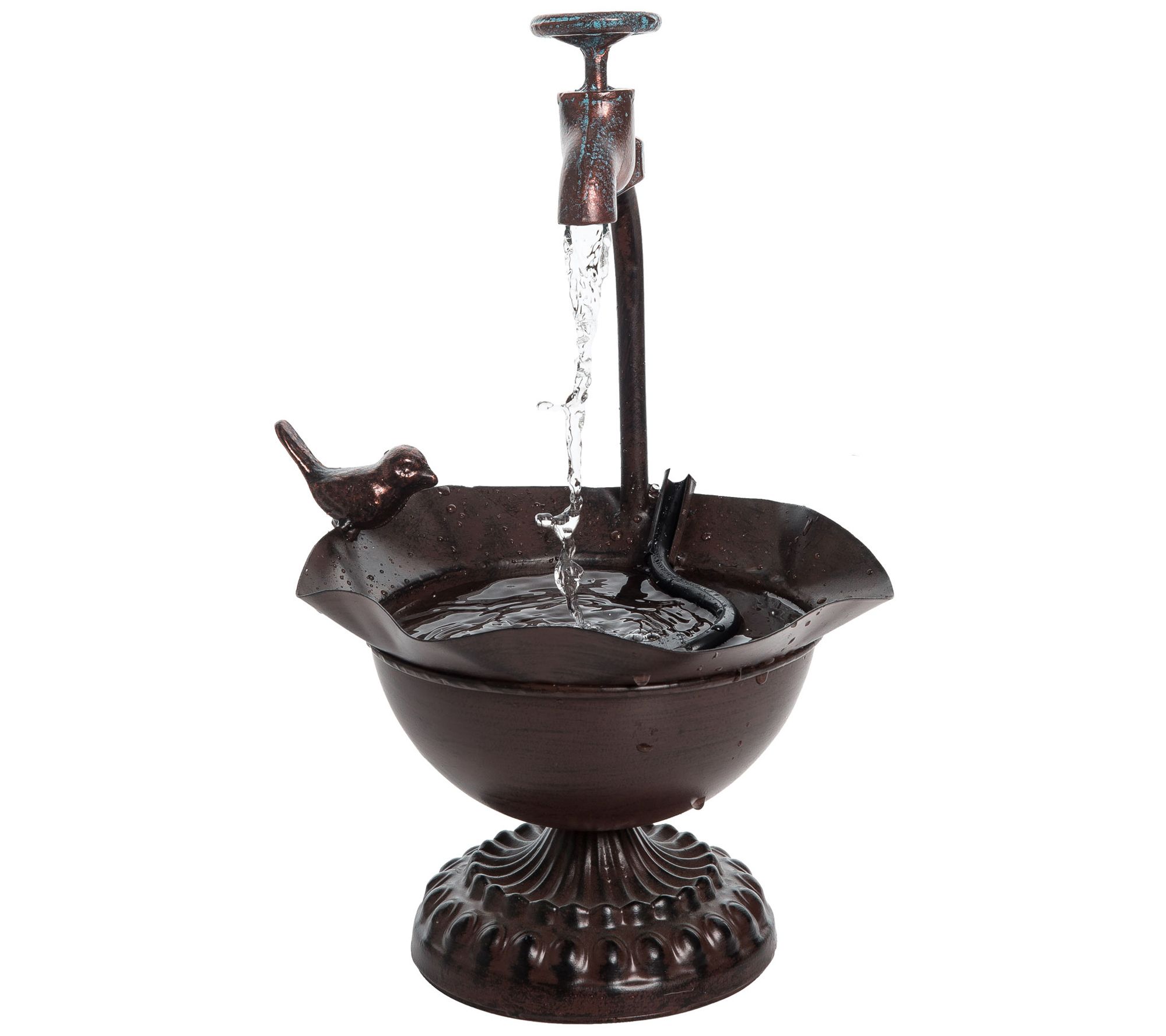 Foreside Home Garden Bird Bath Fountain QVC Com   H396556.001