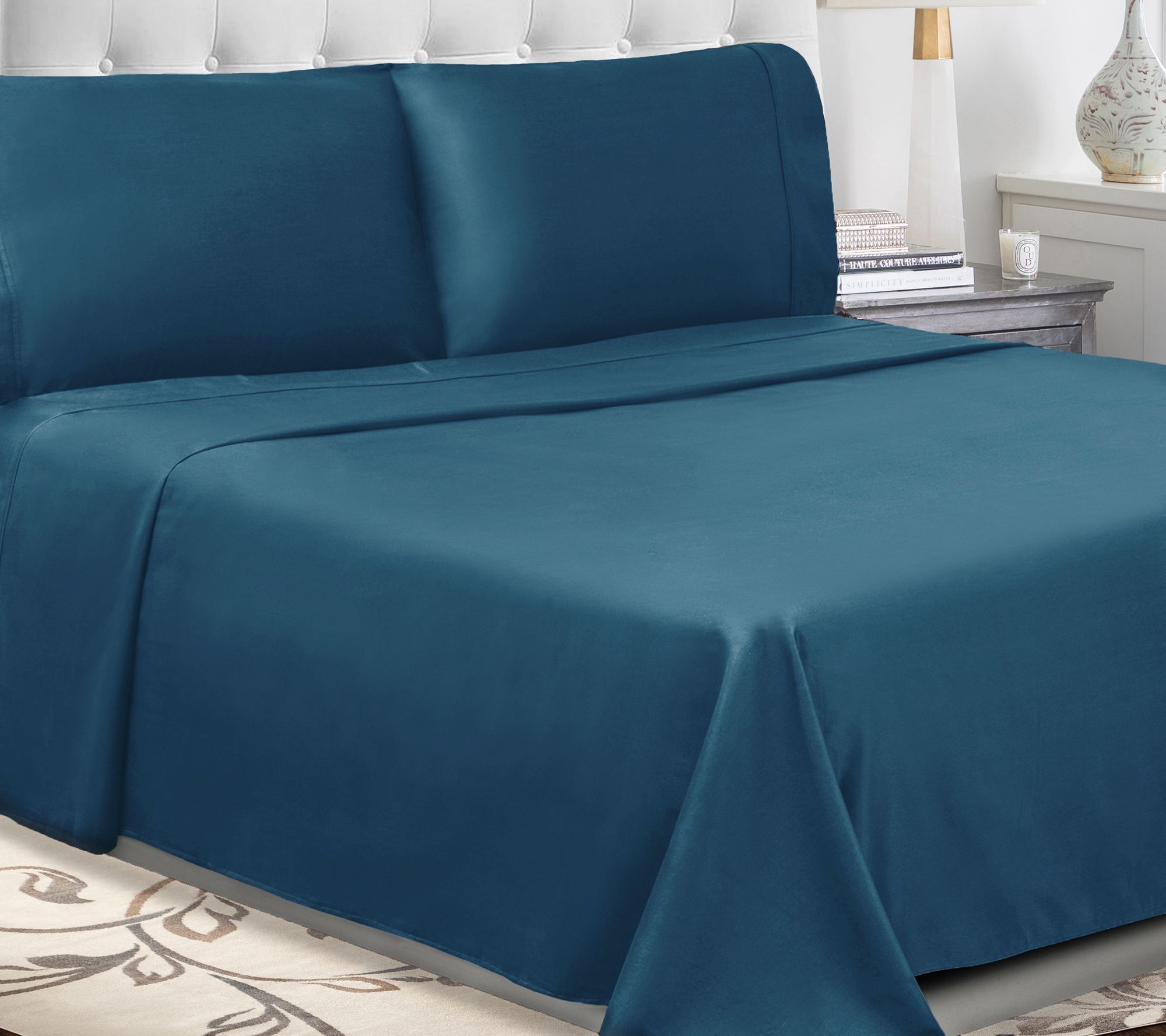 Superior Solid Cotton Percale Deep Pocket SheetSet Twin XL