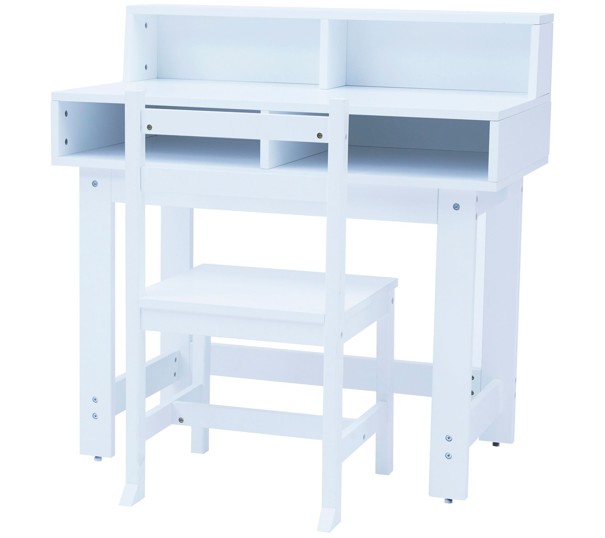 Teamson Kids Wooden Play Desk with Storage and Chair Set