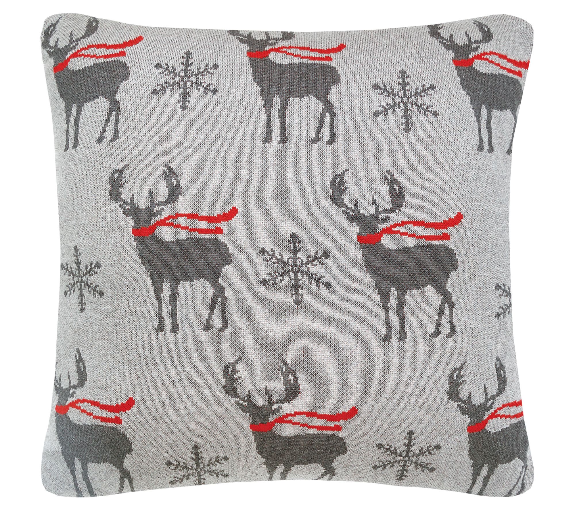 C&F Home Woodland Reindeer Hooked Pillow