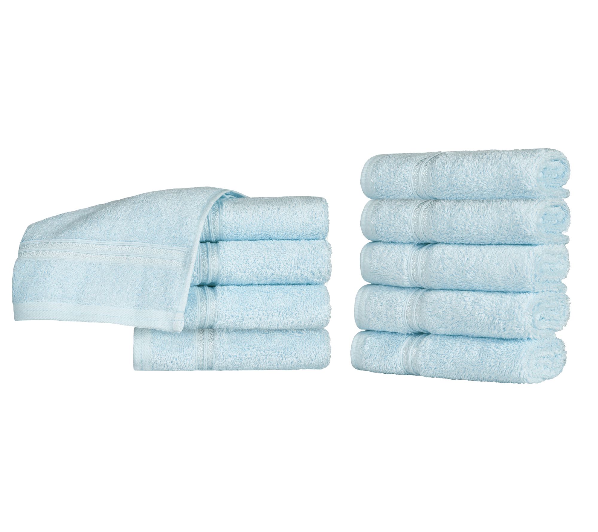 Superior Solid Egyptian Cotton 10-Piece Face To wel Set