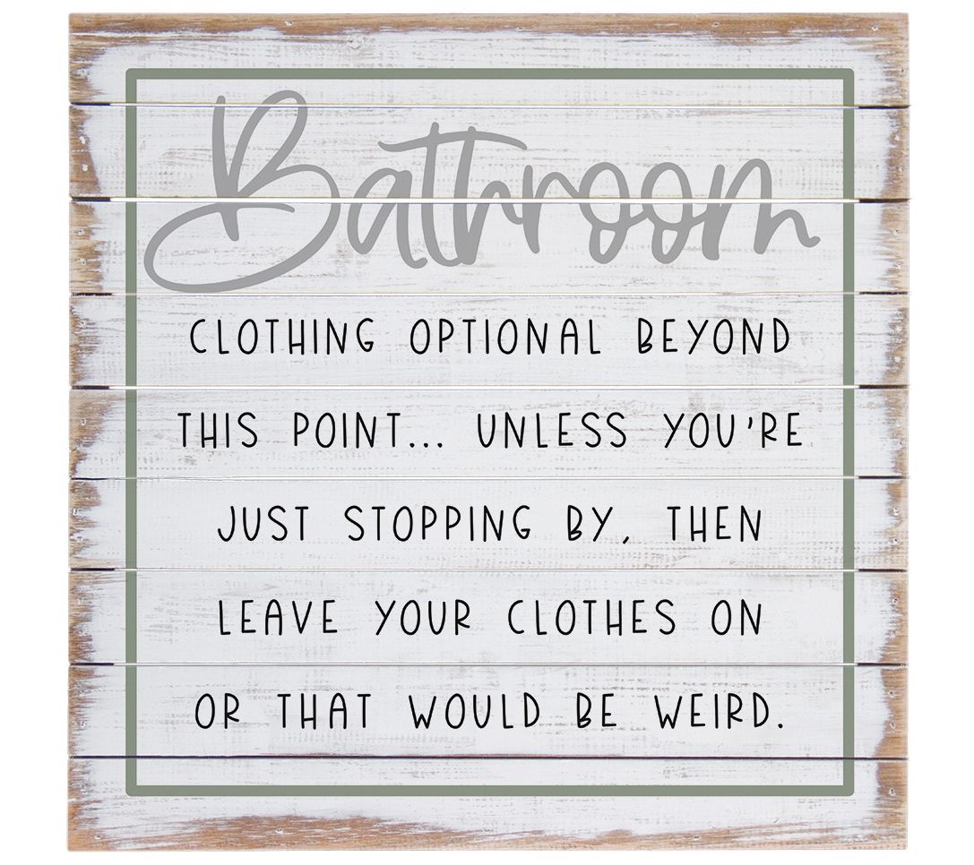 Sincere Surroundings 14" Bathroom Clothing Optinal Pallet